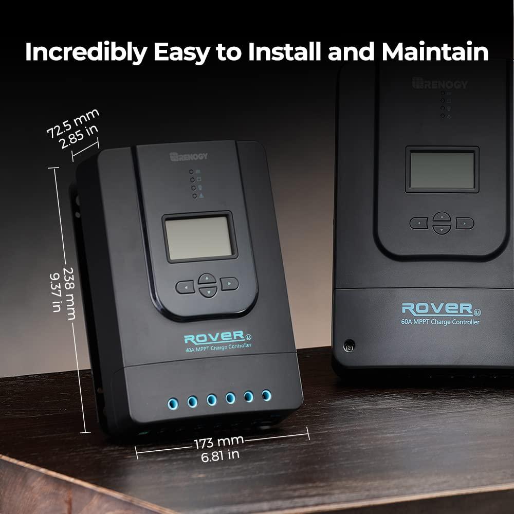 Controlador de Carga Solar MPPT Renogy 40A 12V/24V LCD
