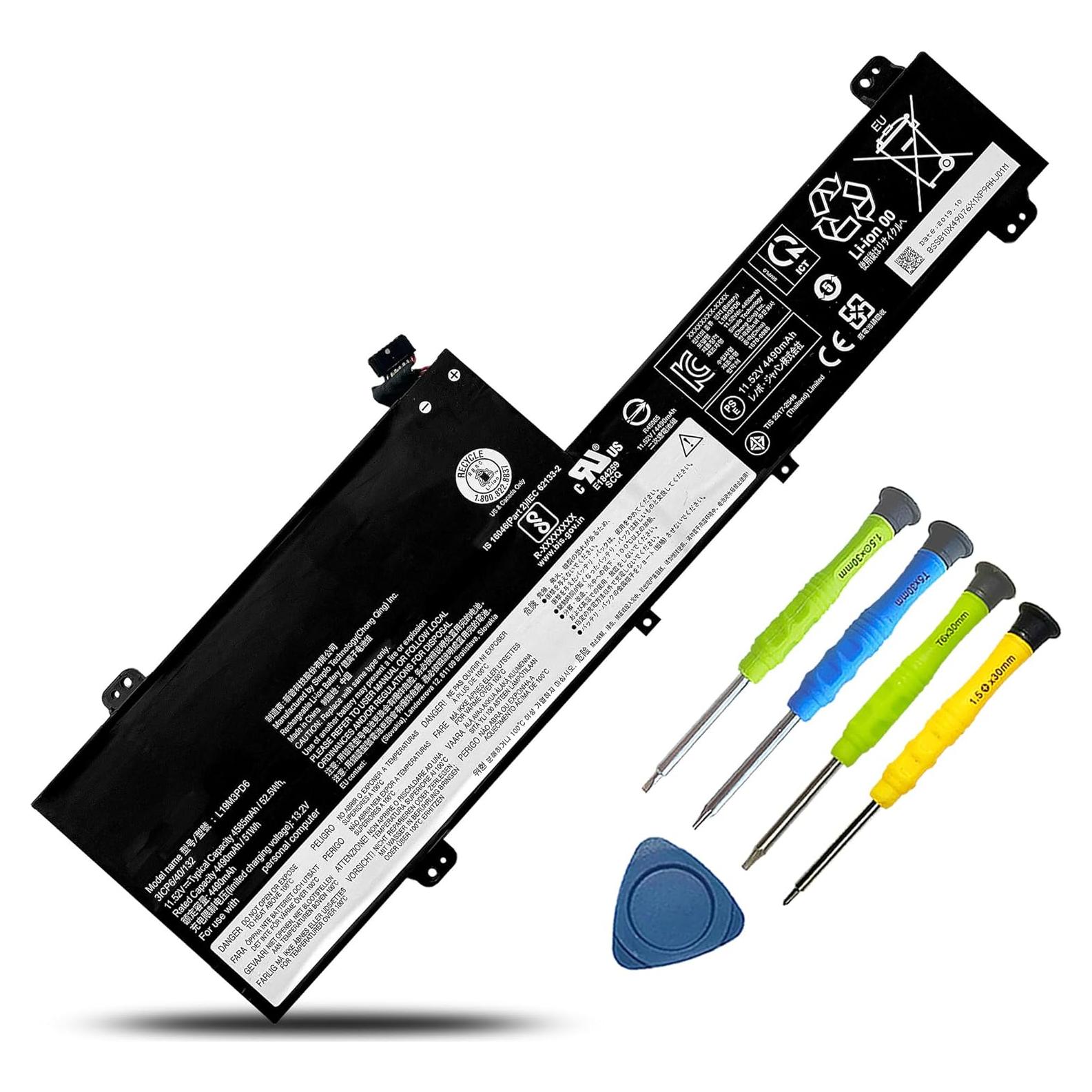 Batería de Laptop Boweirui L19M3PD6 11.52V 52.5Wh para Lenovo