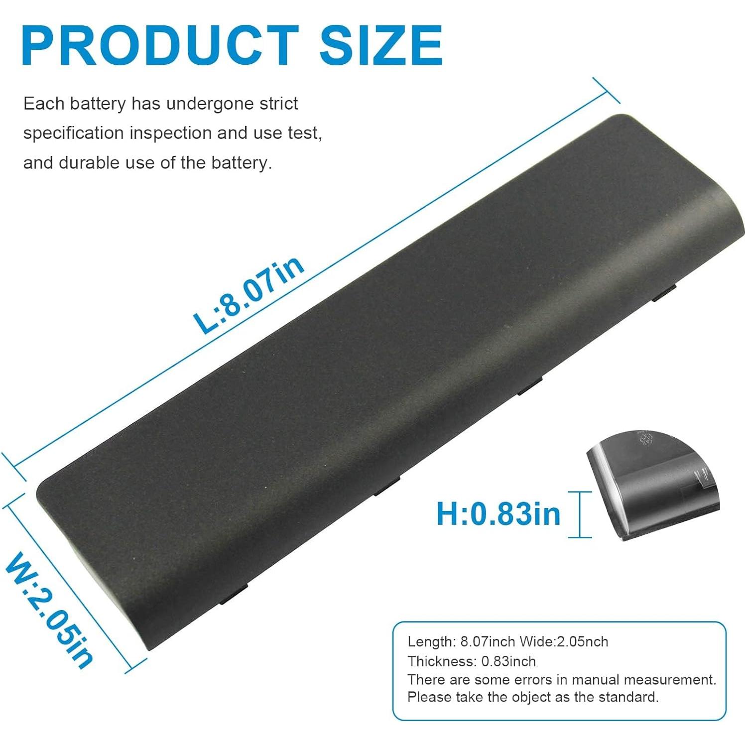 Batería Asuncell MU06 MU09 6 celdas 5200mAh para HP