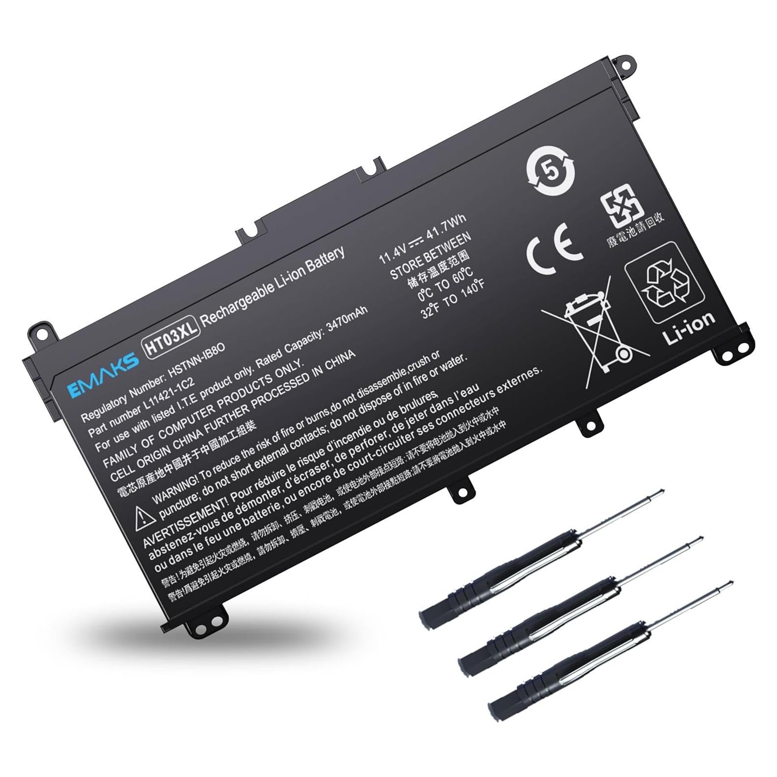 Batería Li-ion HT03XL para HP Pavilion 14 y 15 - 41Wh