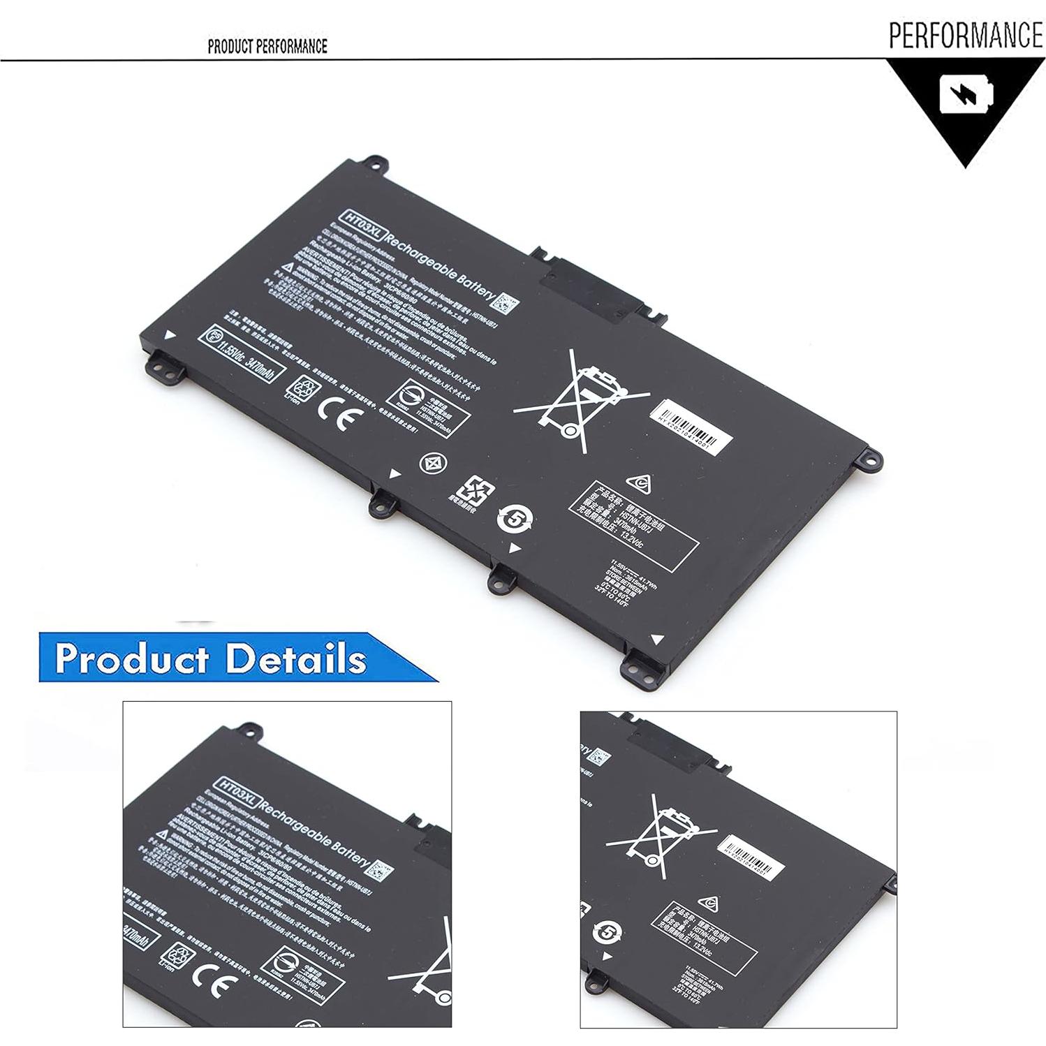 Batería Li-ion HT03XL para HP Pavilion 14 y 15 - 41Wh