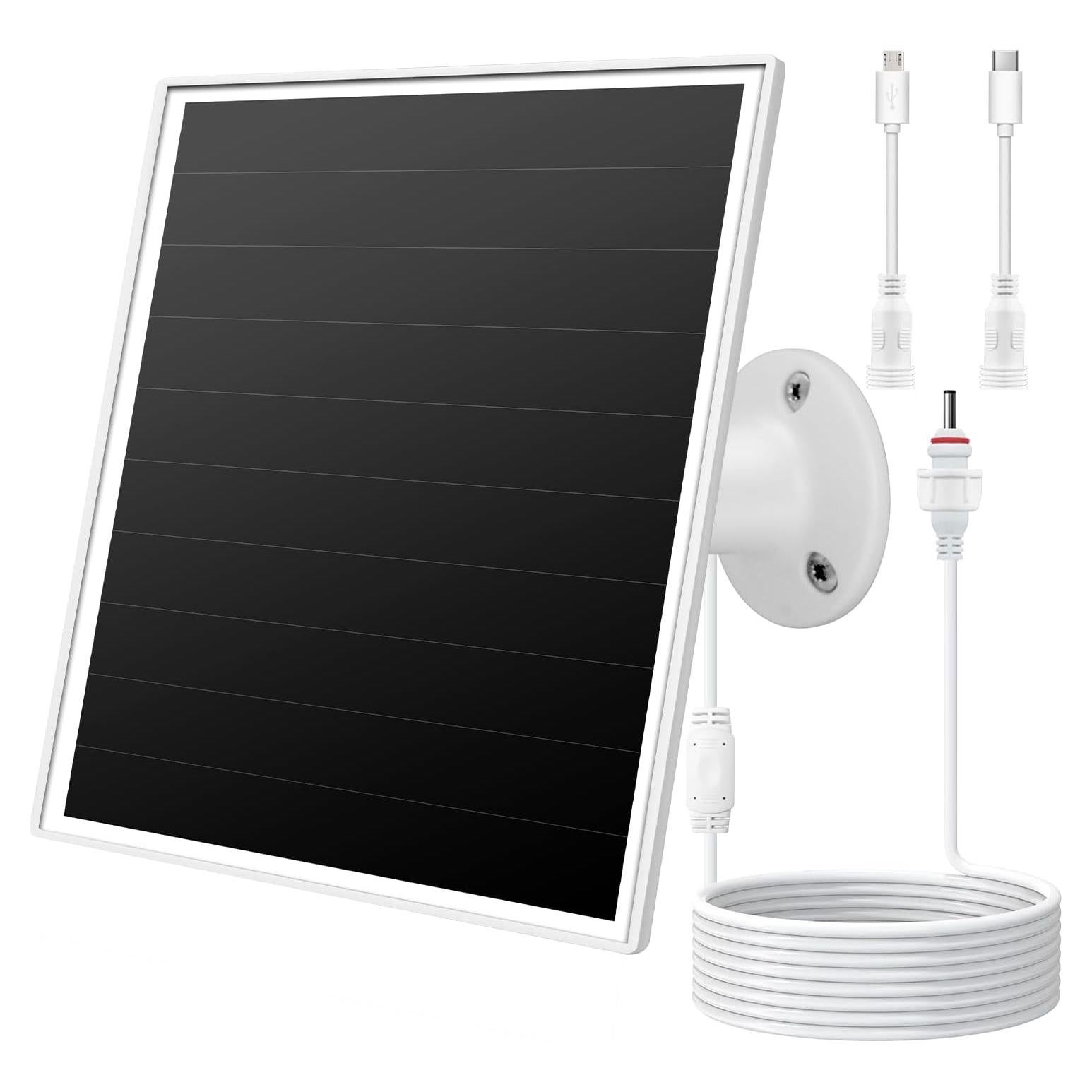 Cargador Solar 6W Orayafid IP65 para Cámaras de Seguridad