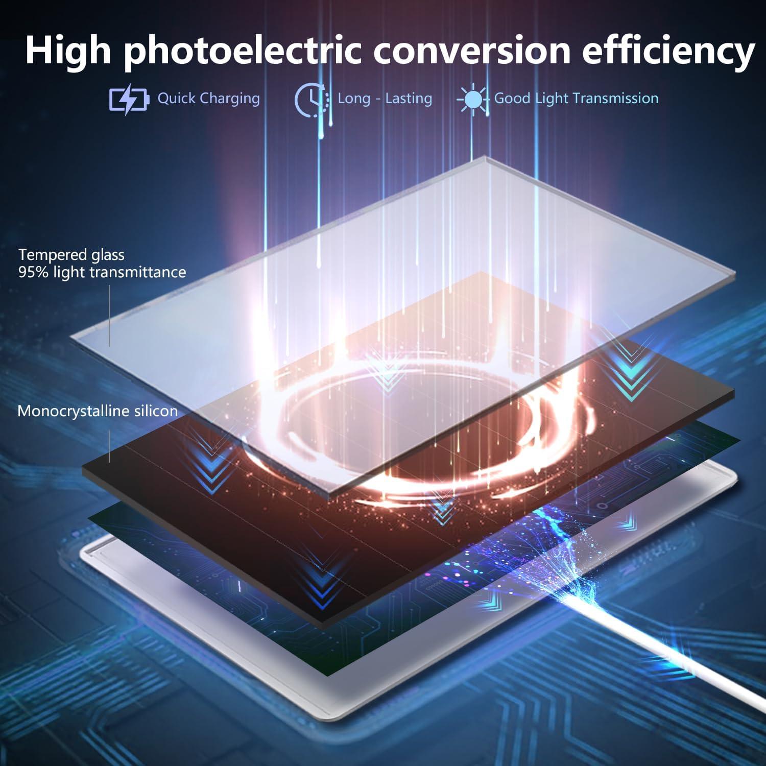 Cargador Solar 6W Orayafid IP65 para Cámaras de Seguridad