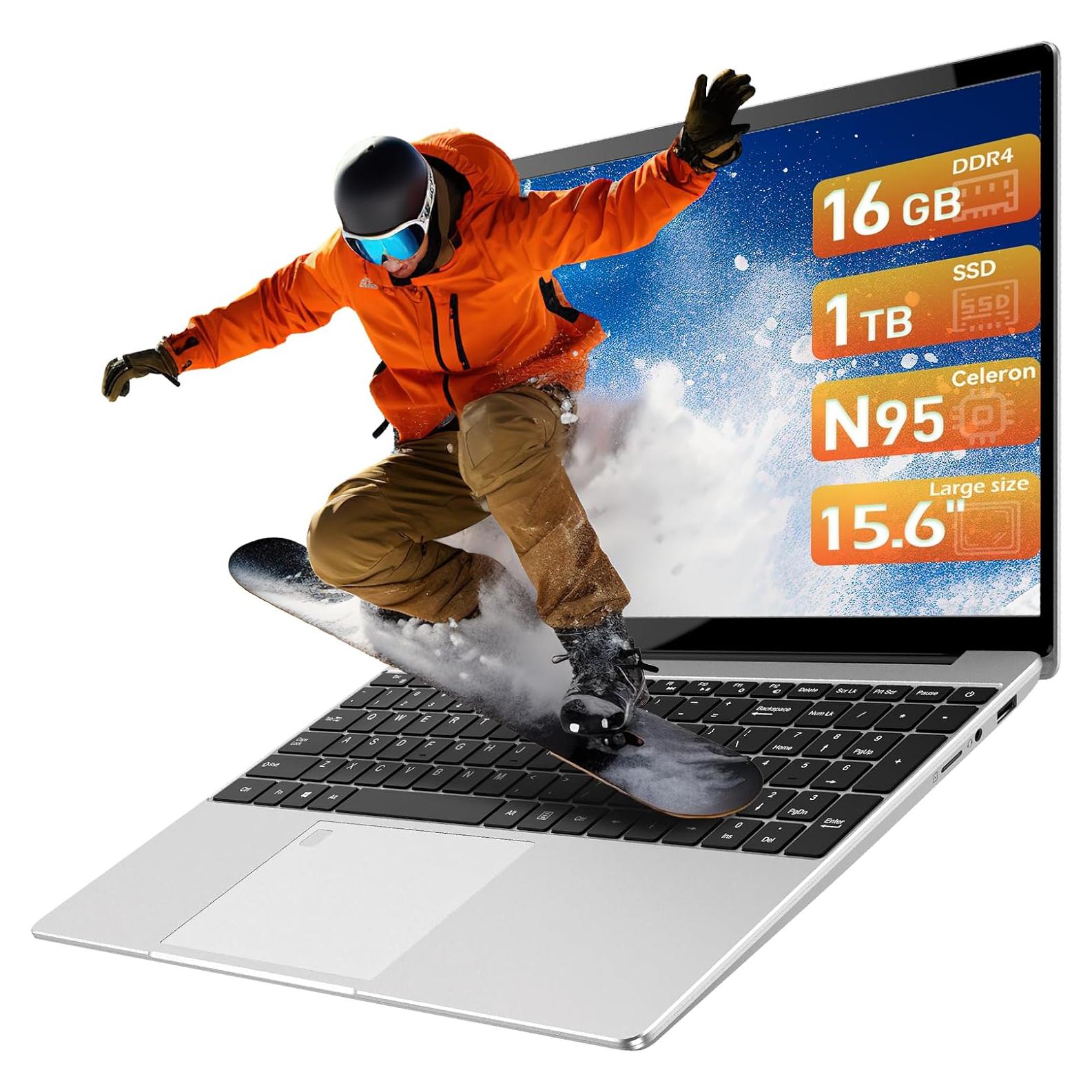 Laptop Pryloxen 15.6" FHD, 16GB RAM, 1TB SSD, Win 11 Pro