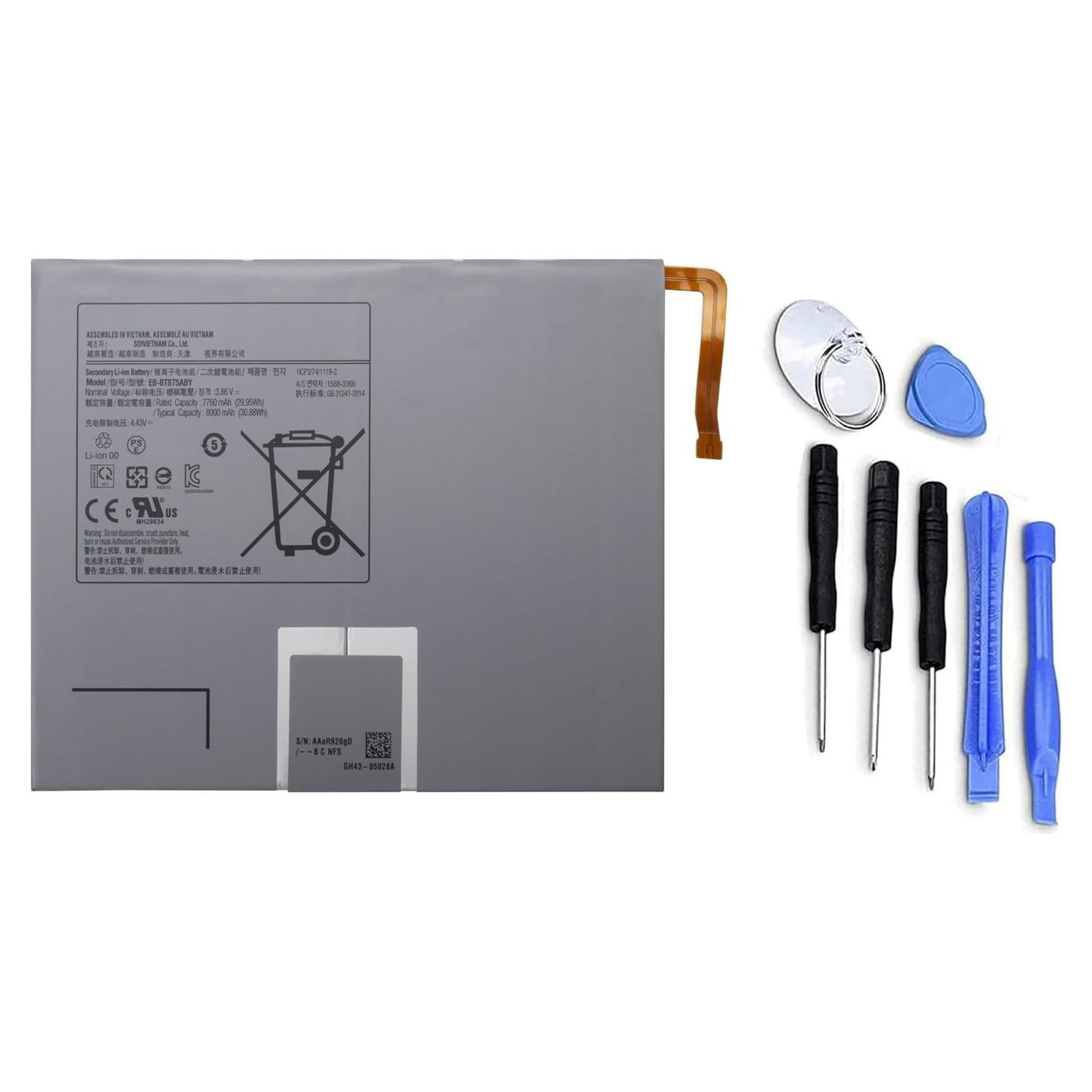 Batería de Tableta Samsung Galaxy Tab S7 8000mAh 3.86V