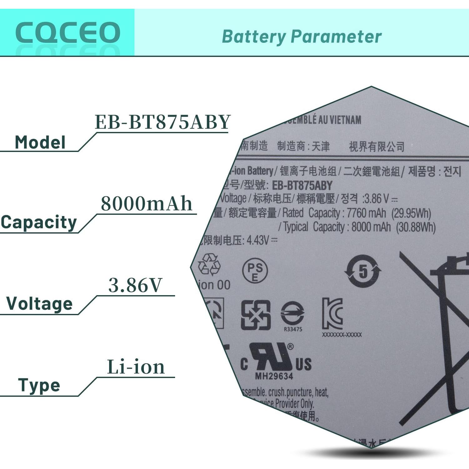 Batería de Tableta Samsung Galaxy Tab S7 8000mAh 3.86V