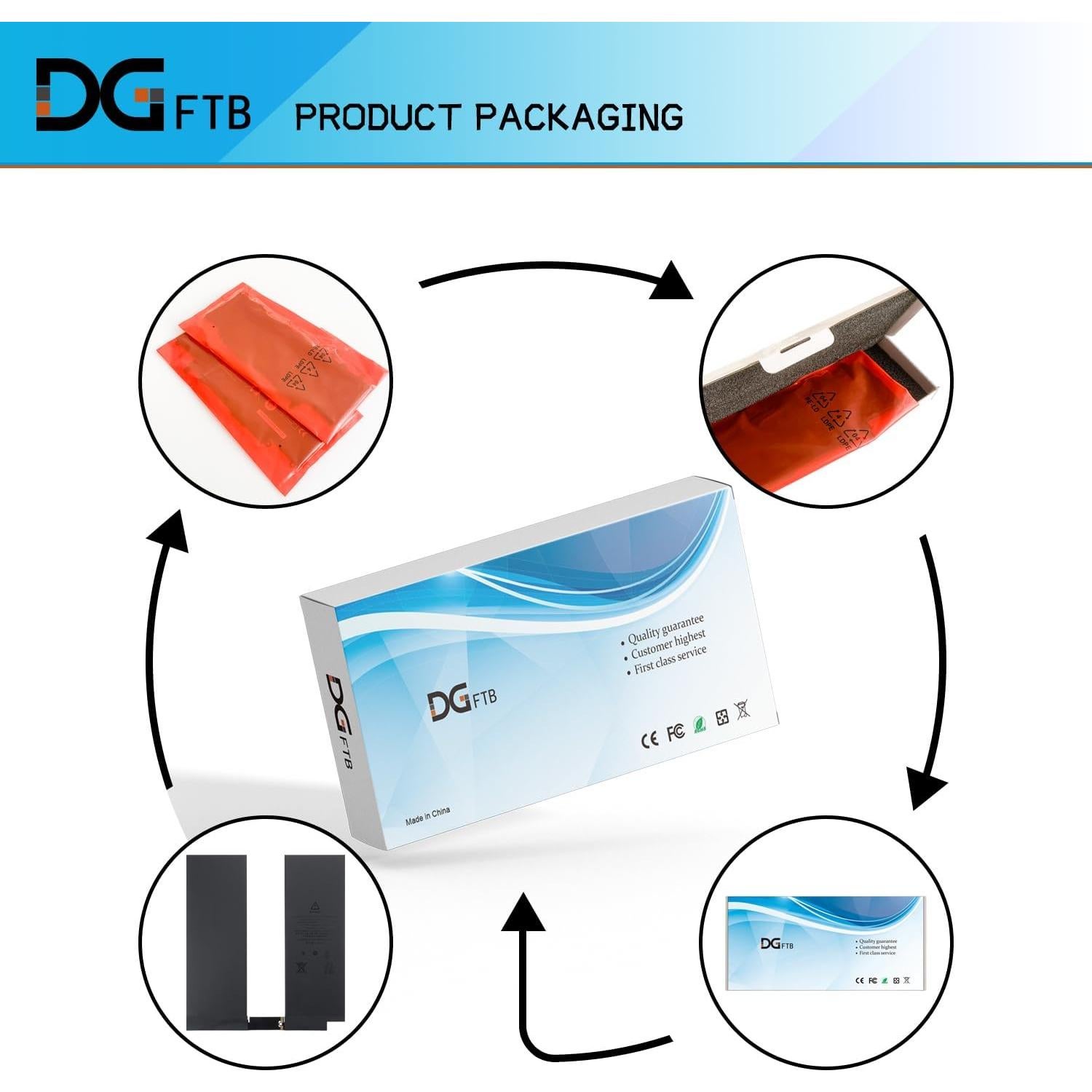 Batería de Reemplazo DGFTB A2134 30.8Wh para iPad Air 10.5" 2019