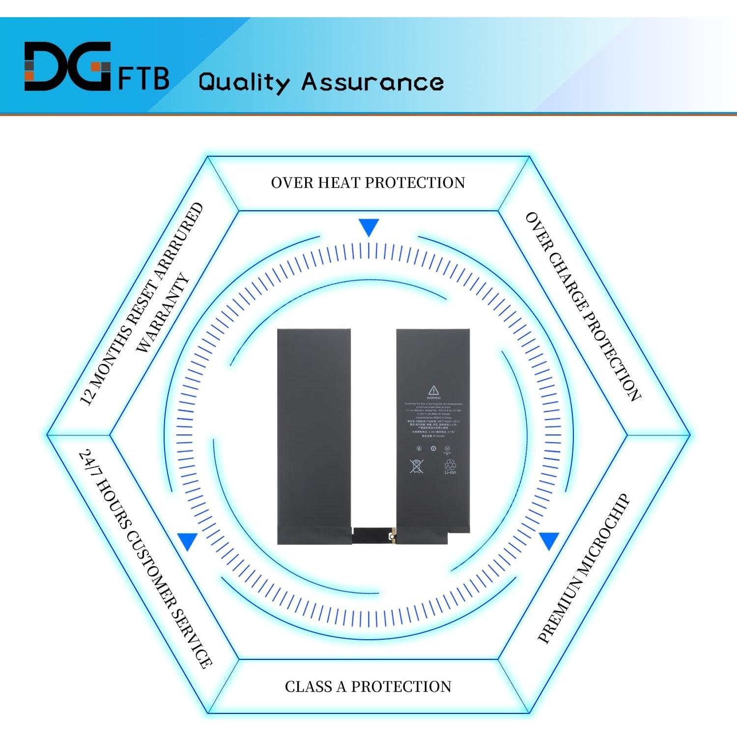 Batería de Reemplazo DGFTB A1798 30.8Wh para iPad Pro 10.5