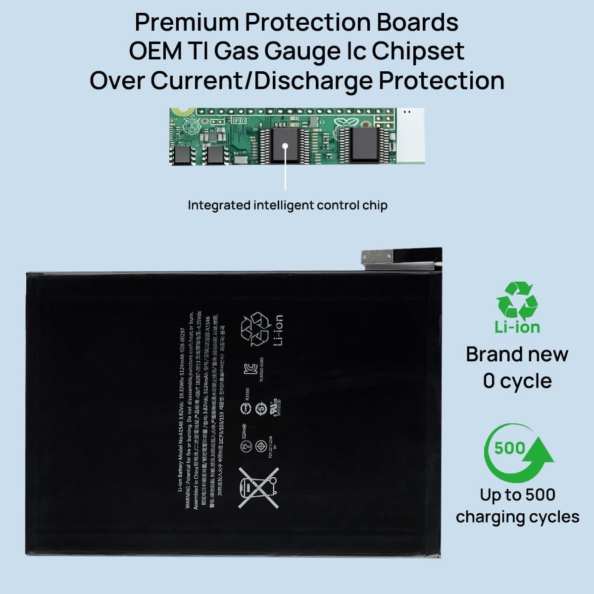 Batería A1546 BORSCELLOR para iPad Mini 4 5124mAh 3.82V