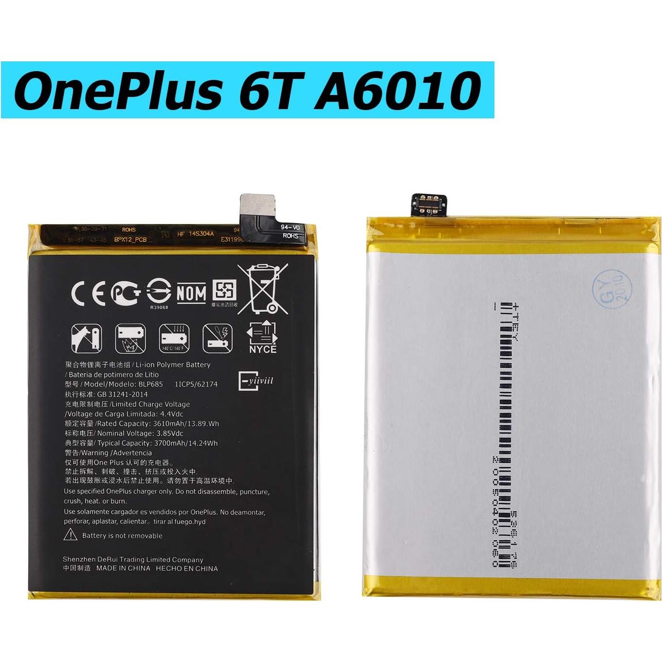 Batería de Reemplazo BLP685 para Oneplus 6T/7 3600mAh