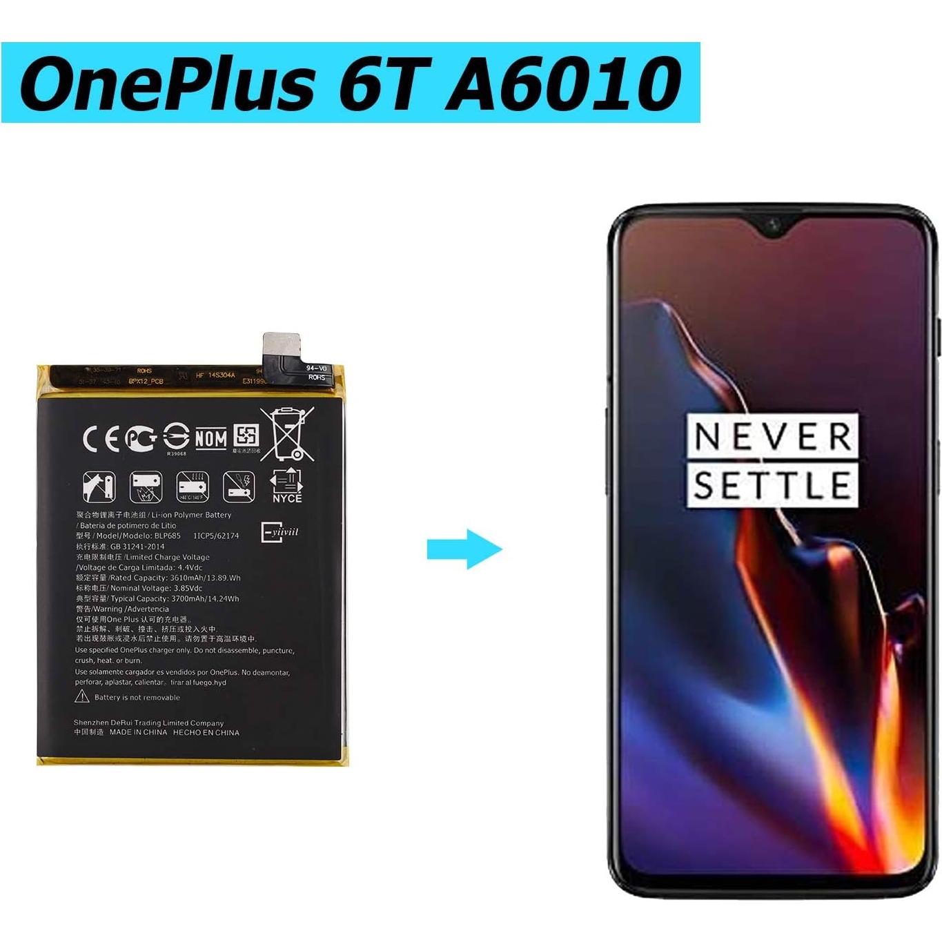 Batería de Reemplazo BLP685 para Oneplus 6T/7 3600mAh