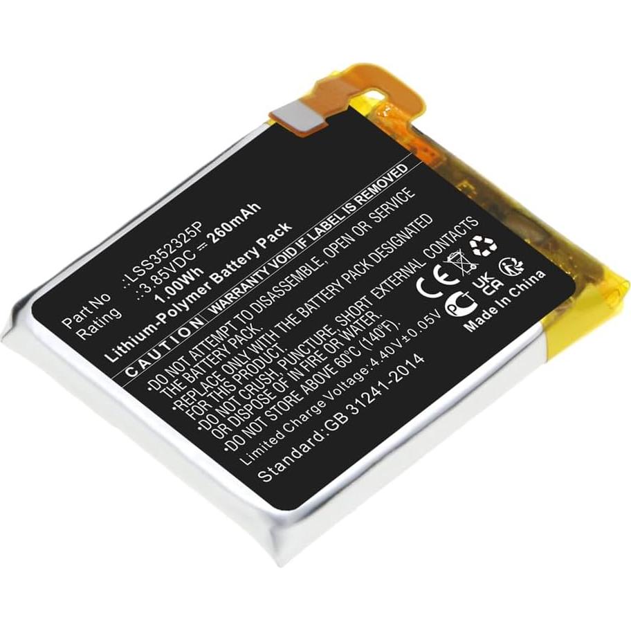 Batería de Reemplazo LSS352325P 260mAh para Fitbit Versa 3