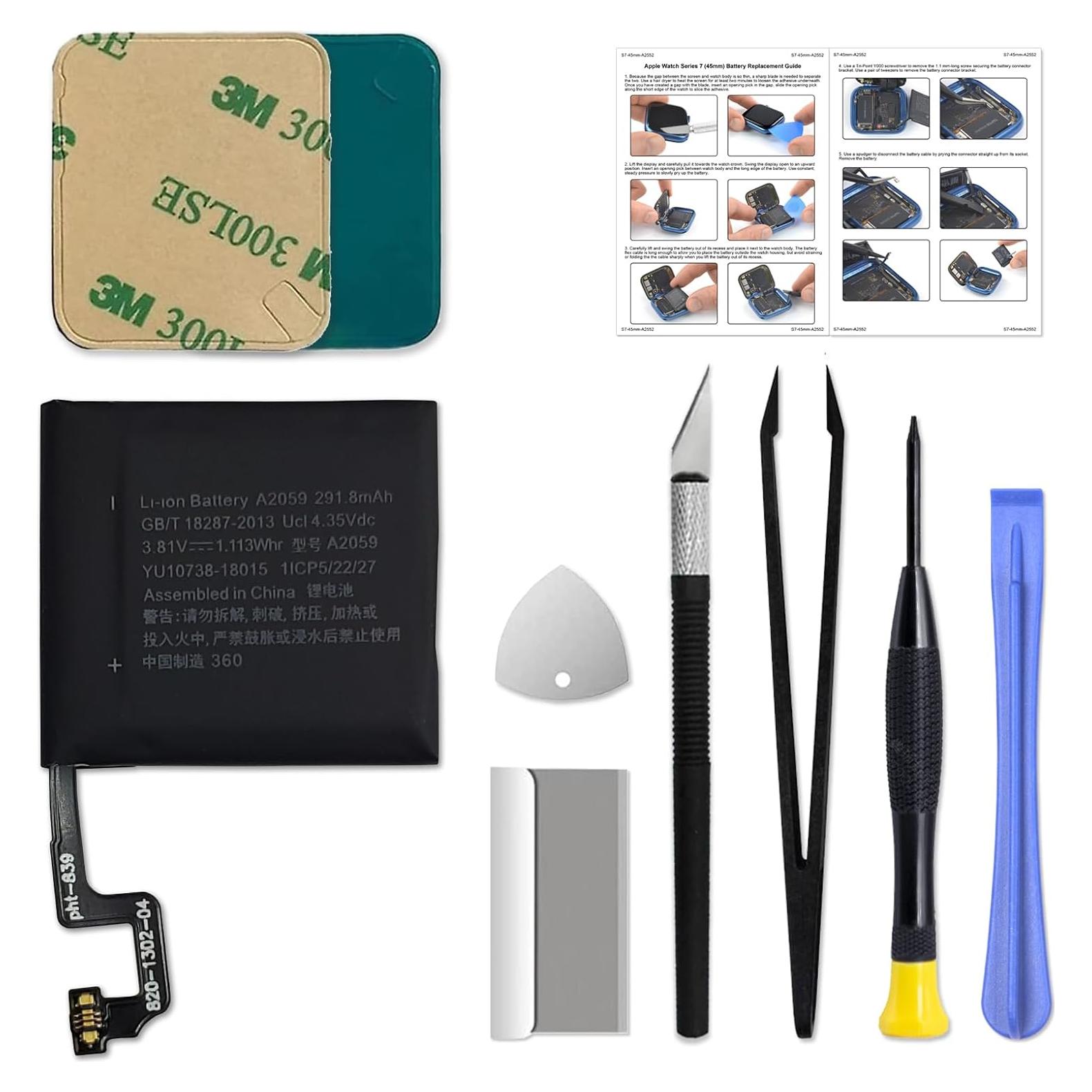 Batería de Reemplazo Green Fusion A2059 para Apple Watch 4 44mm