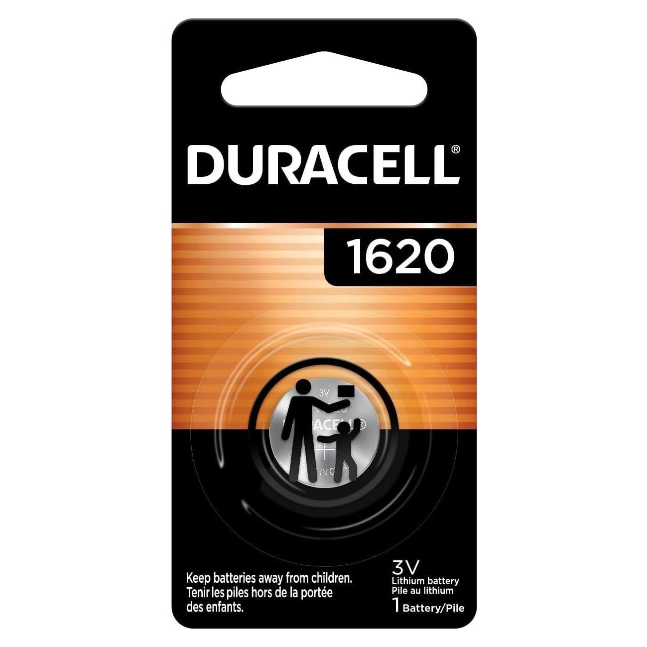 Batería de Moneda de Litio Duracell CR1620 3V - 1 Unidad