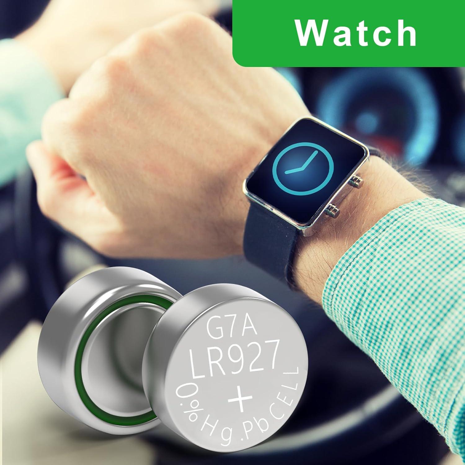 Baterías de Reloj DURNERGY 395 SR927SW Paquete de 100 Unidades