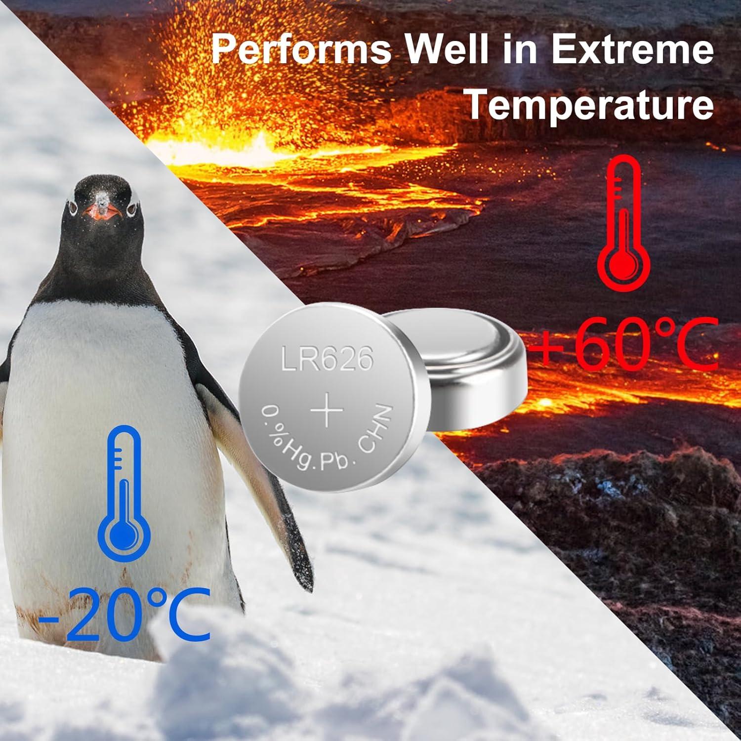 Baterías LR626 Paquete de 10 - Alcalinas 1.5V para Relojes