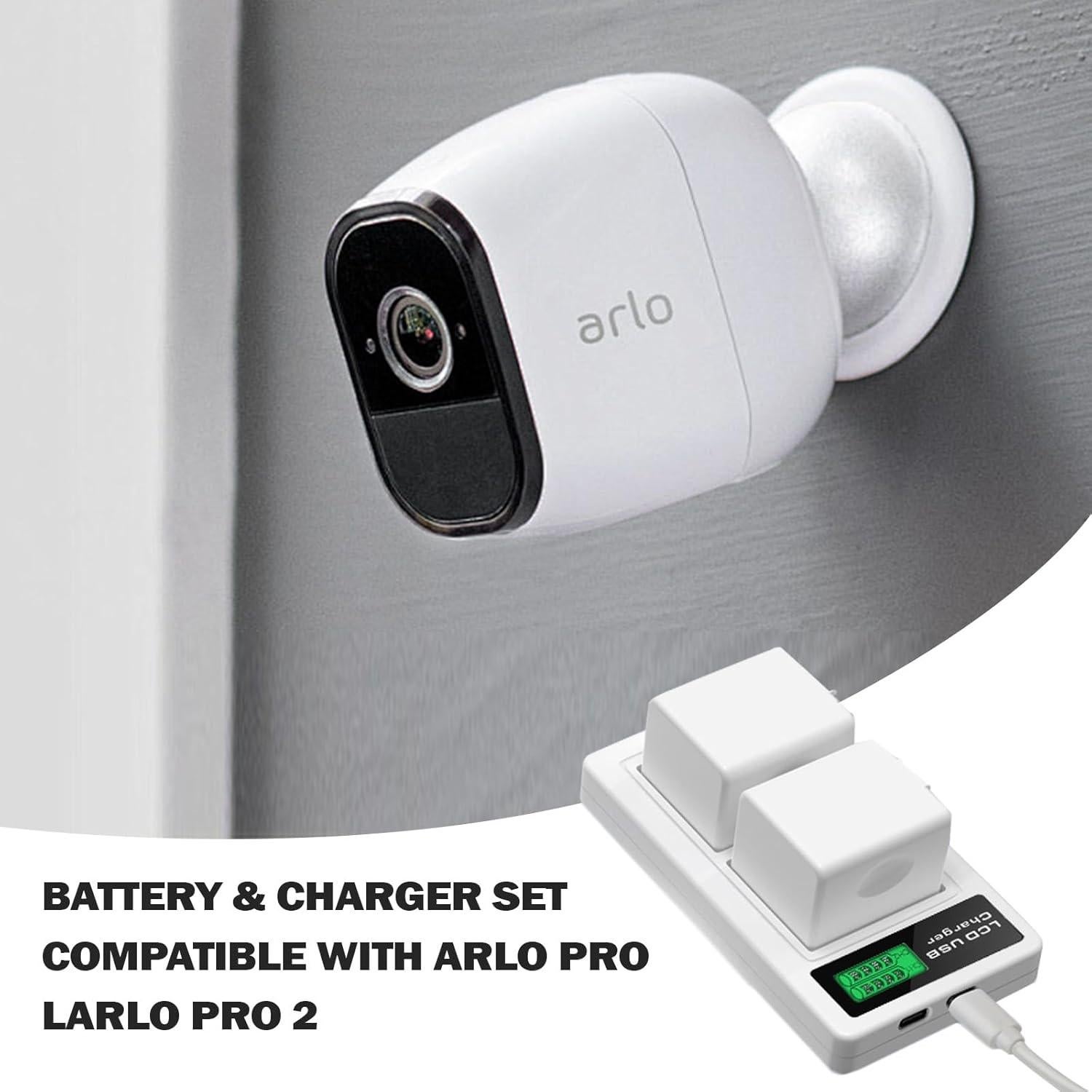 Paquete de 2 Baterías Recargables Li-ion 7.2V 2440mAh Arlo Pro