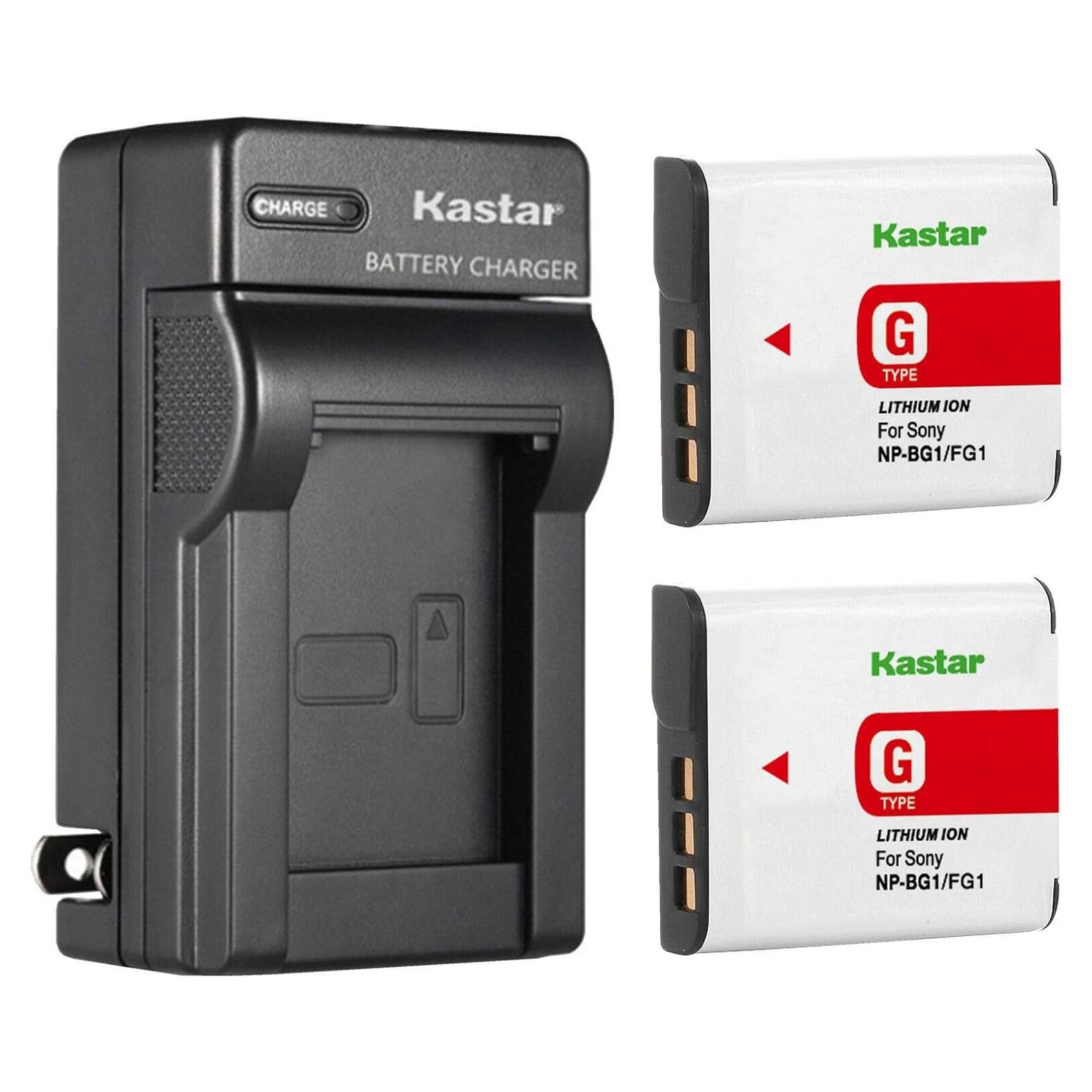 Kastar Batería y Cargador AC para Sony NP-BG1 - 2 Piezas