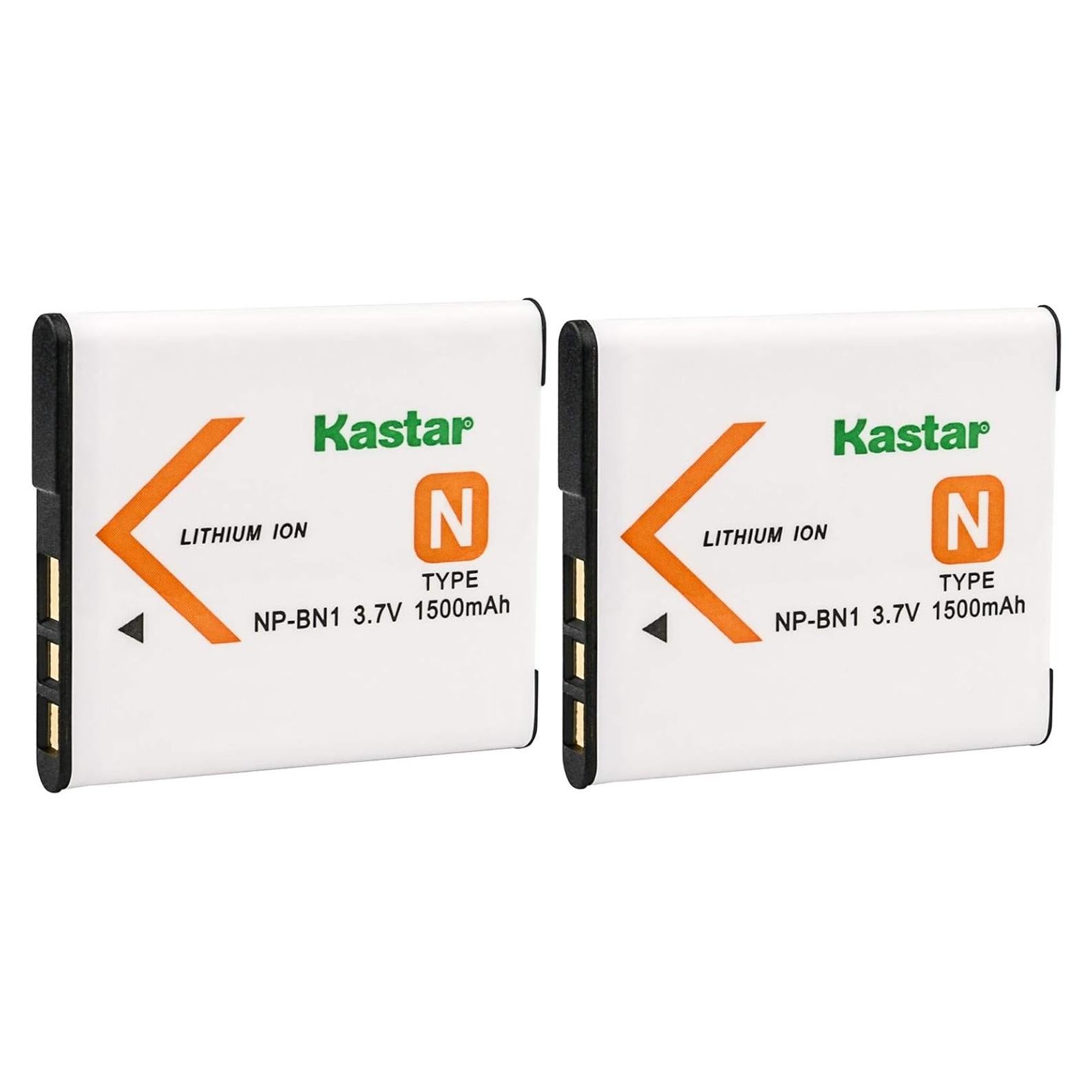 Batería Kastar 2-Pack Reemplazo Sony NP-BN1 para Cámaras