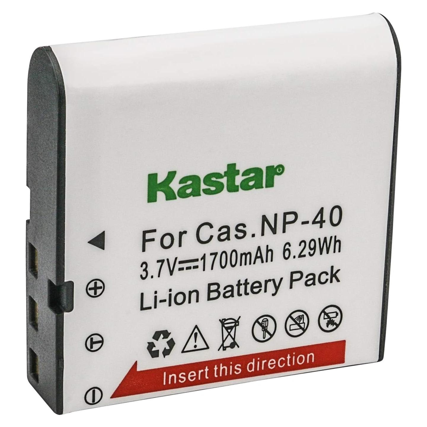Batería Kastar NP-40 Litio 1700mAh para Cámaras Cas y Kodak