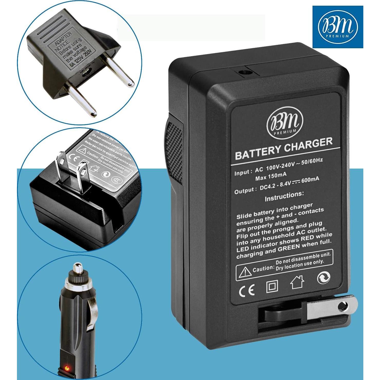 BM Premium Paquete 2 Baterías EN-EL23 y Cargador para Nikon