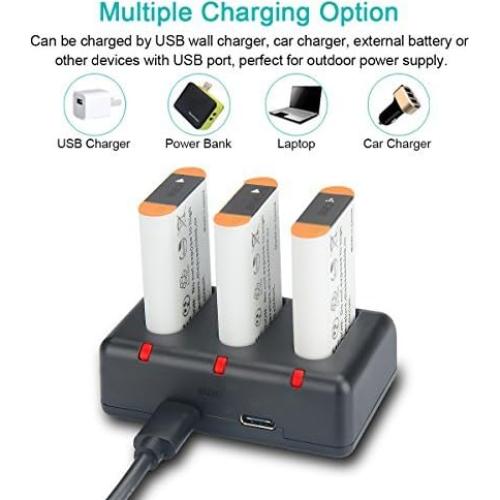 Batería de Reemplazo Sony NP-BX1 Newmowa 3 Unidades + Cargador USB