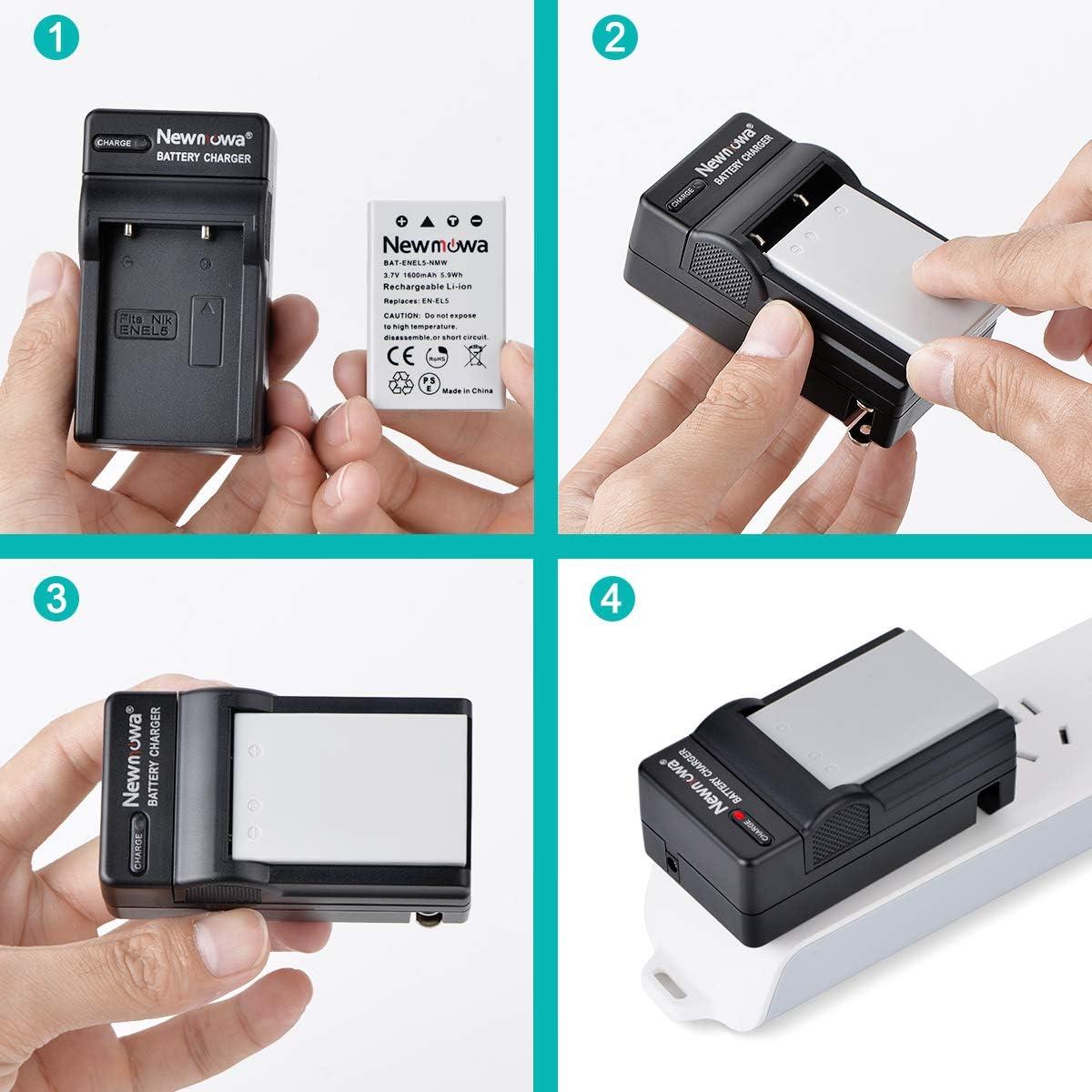 Batería de Reemplazo Newmowa EN-EL5 + Cargador para Nikon