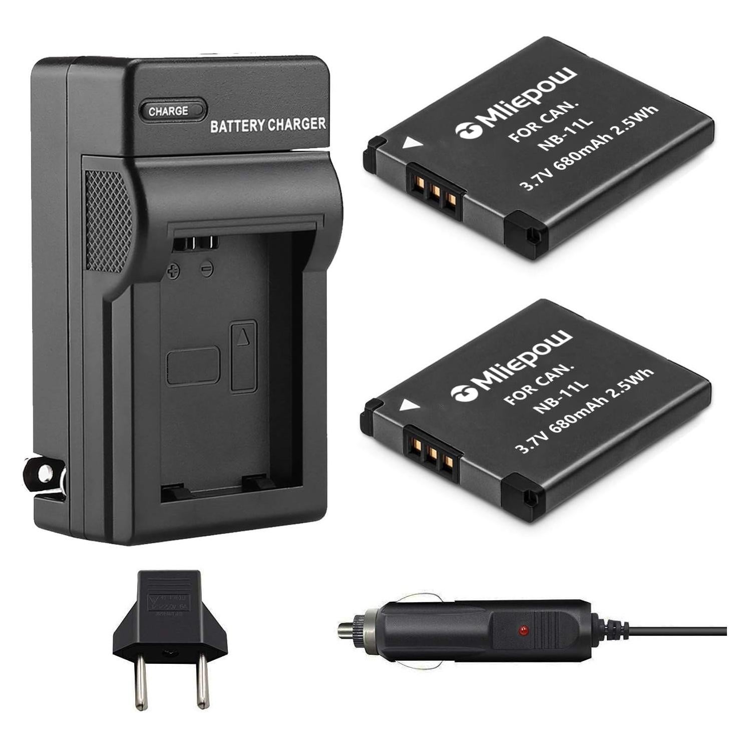 Batería NB-11L y Cargador Mliepow para Canon PowerShot