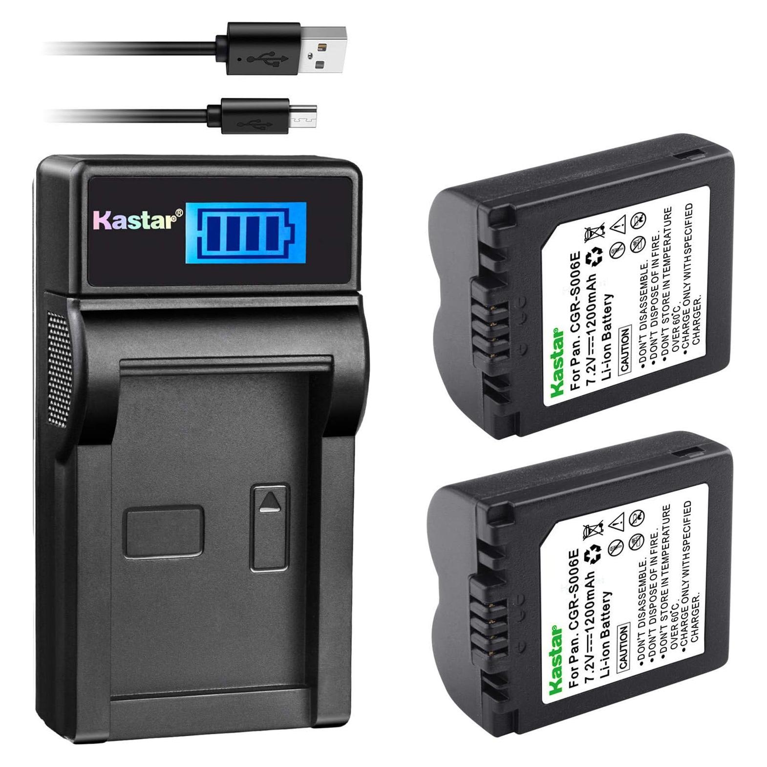 Cargador USB Slim LCD Kastar para Baterías Panasonic CGA-S006