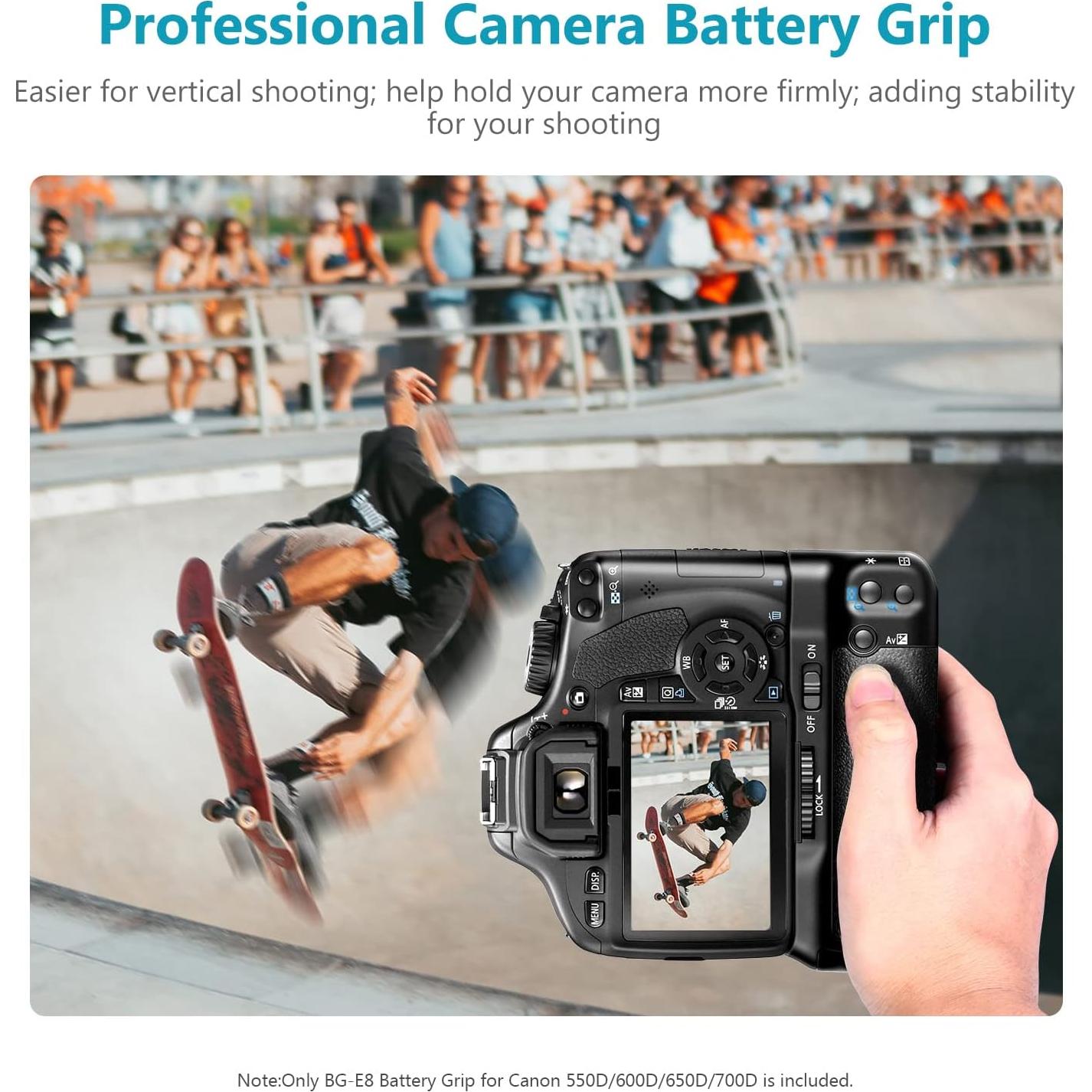 Empuñadura de Batería Neewer BG-E8 para Canon EOS 550D/600D/650D/700D