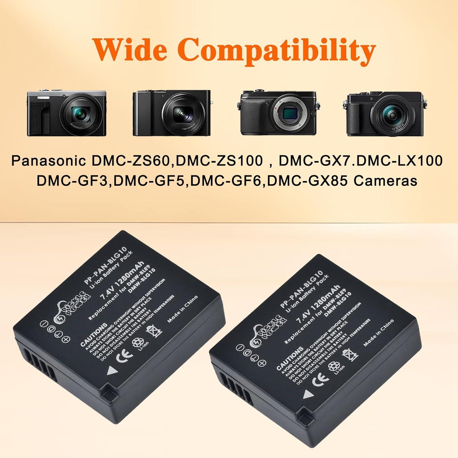 Batería y Cargador Pickle Power DMW-BLG10 para Panasonic