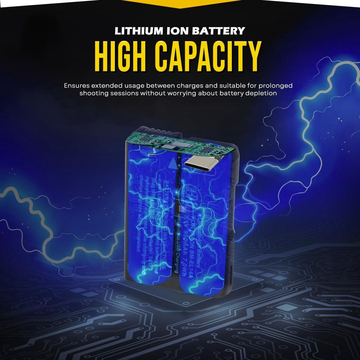 Batería BM Premium EN-EL14A para cámaras Nikon 1500 mAh