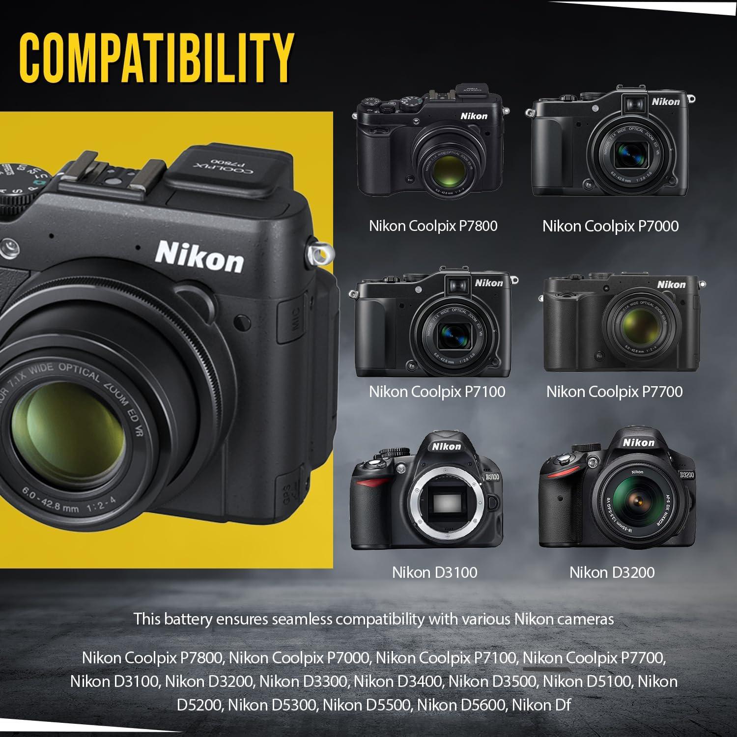 Batería BM Premium EN-EL14A para cámaras Nikon 1500 mAh