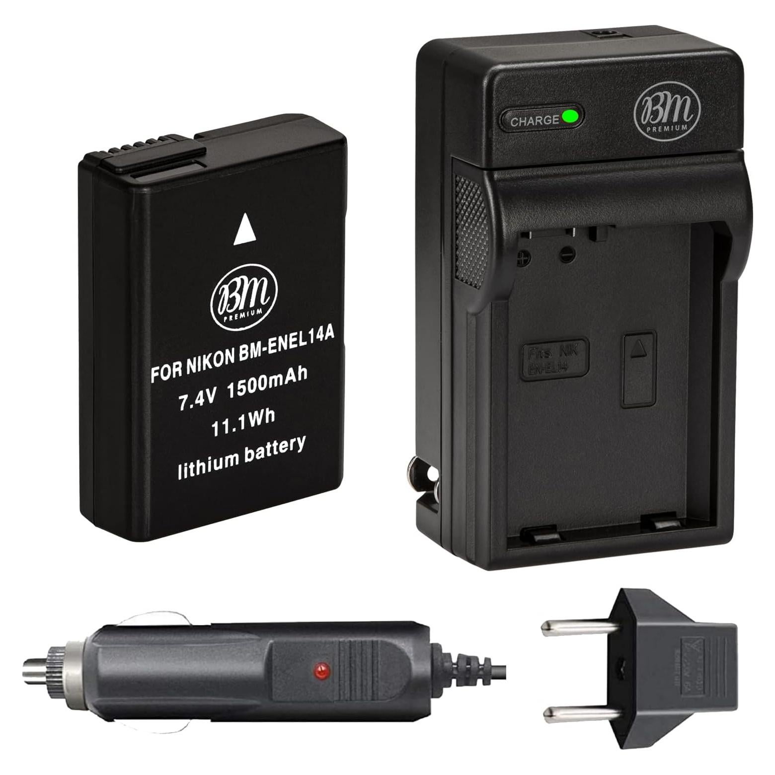 Batería y Cargador BM Premium EN-EL14A para Nikon DSLR