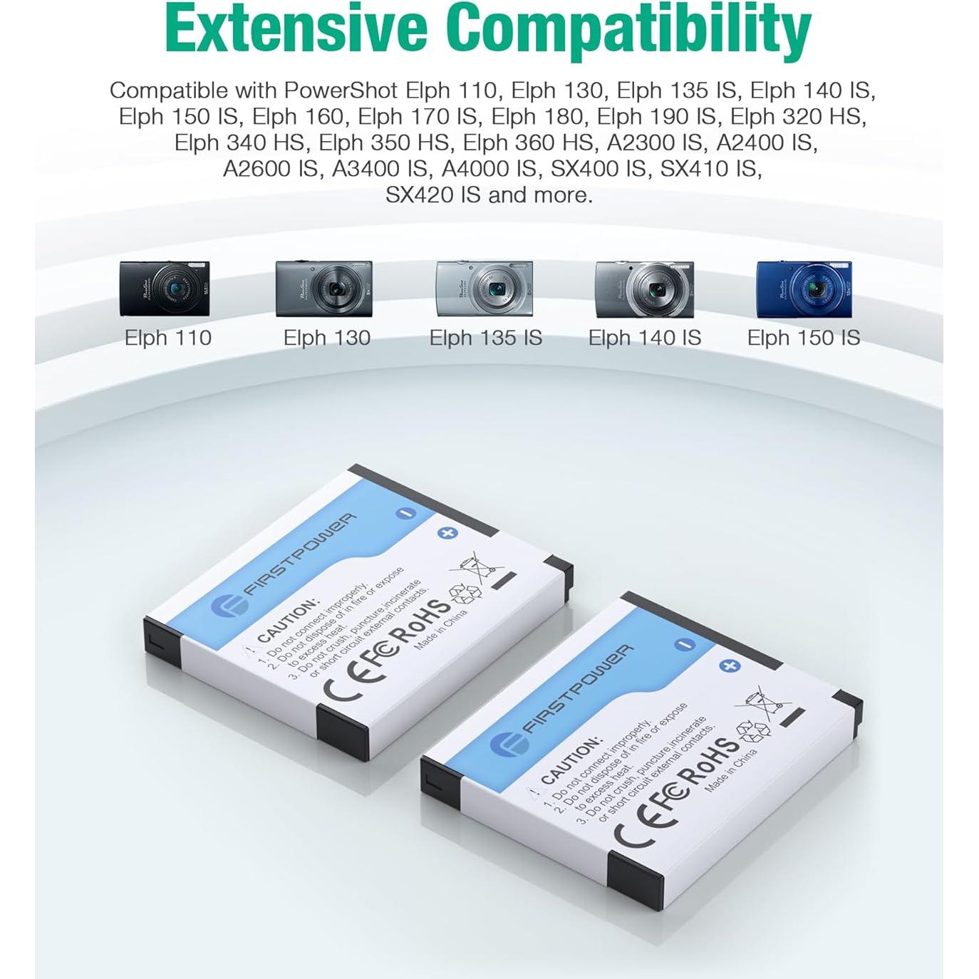 Batería y Cargador USB FirstPower NB-11L para Canon PowerShot