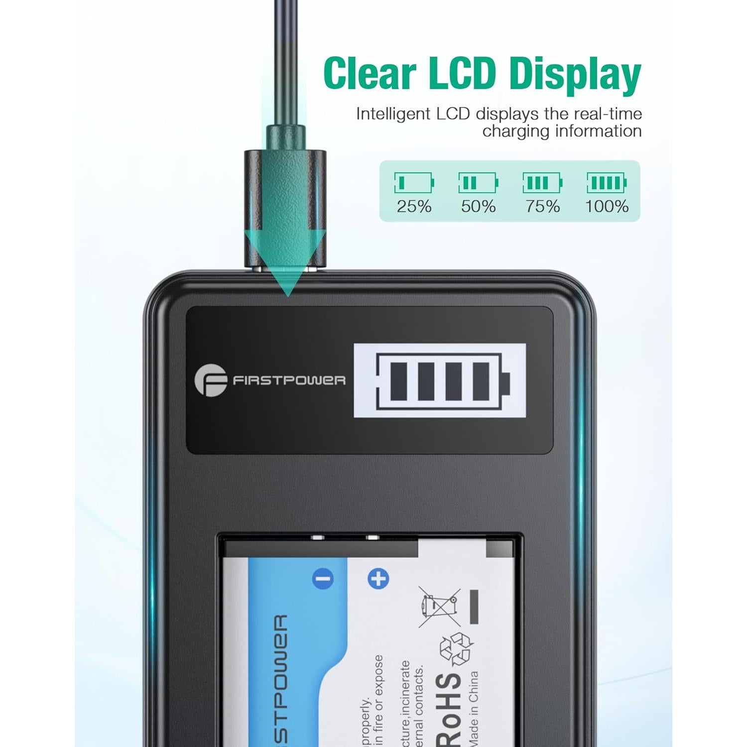 Batería y Cargador USB FirstPower NB-11L para Canon PowerShot