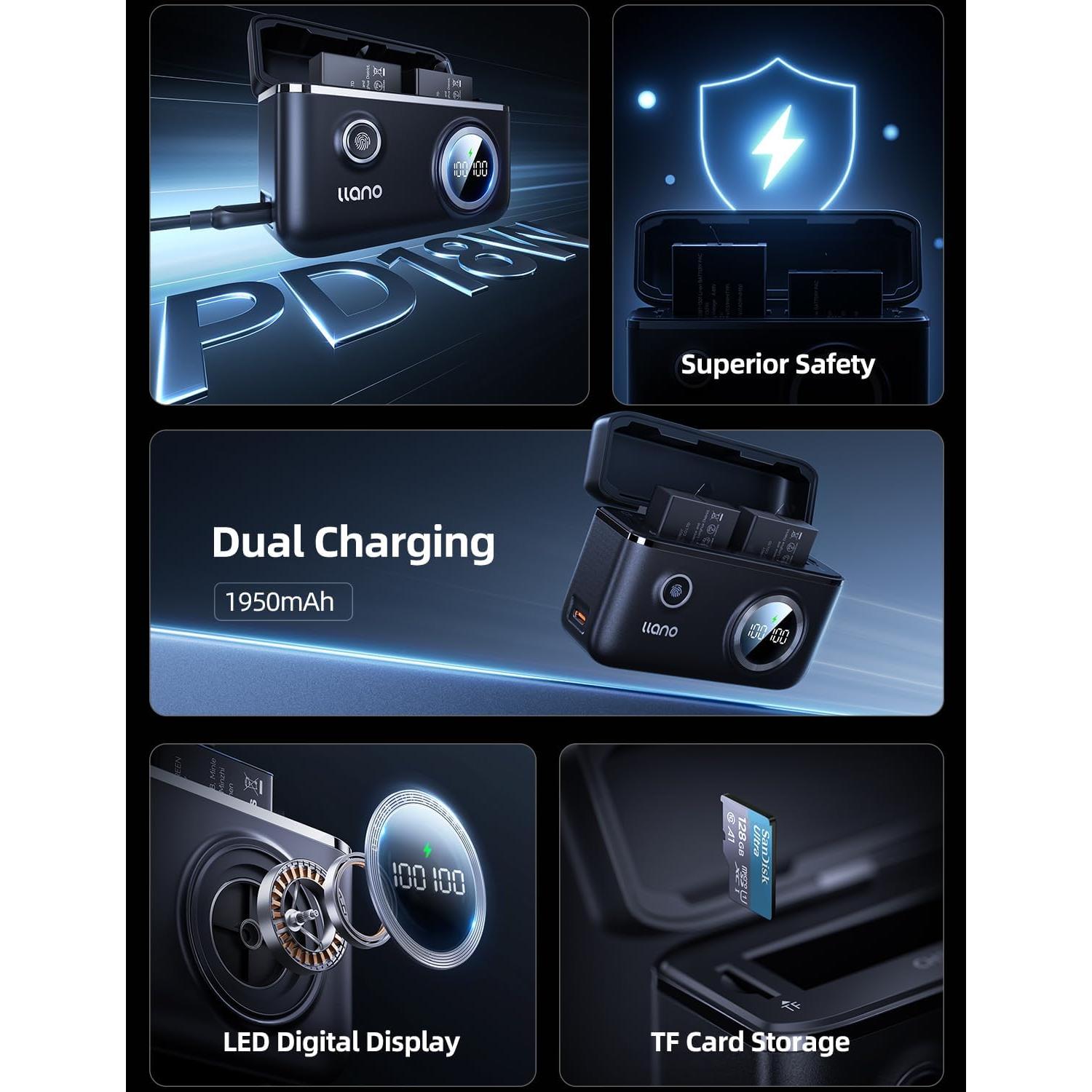 Baterías Enduro GoPro Hero 13 + Cargador USB-C 18W