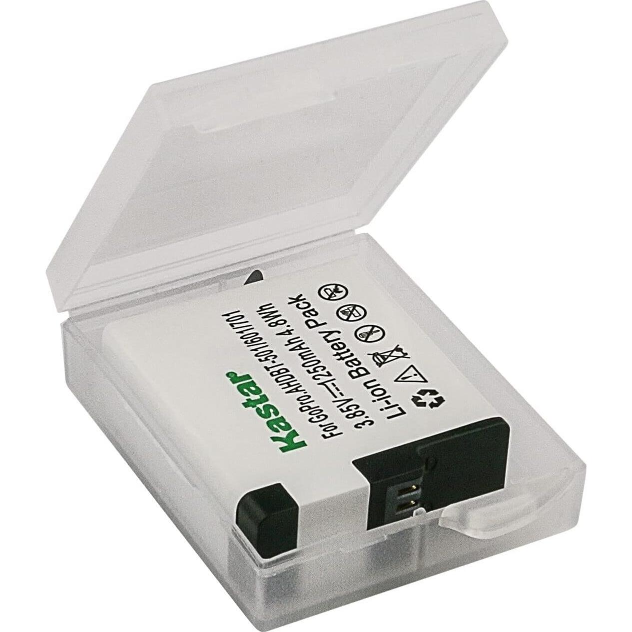 Batería Kastar 1-Pack para GoPro Hero 5/6/7 - 1250mAh