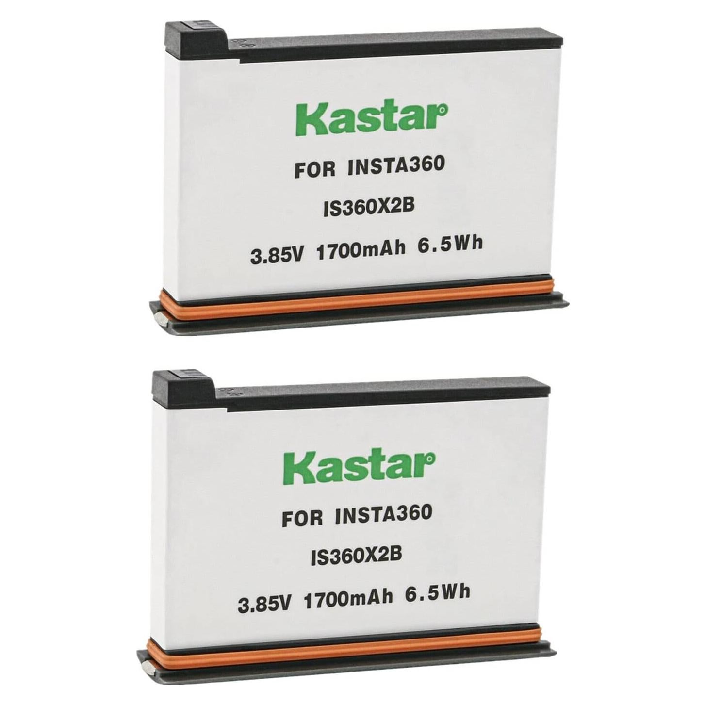 Baterías Kastar 2-Pack Litio para Insta360 ONE X2 1700mAh