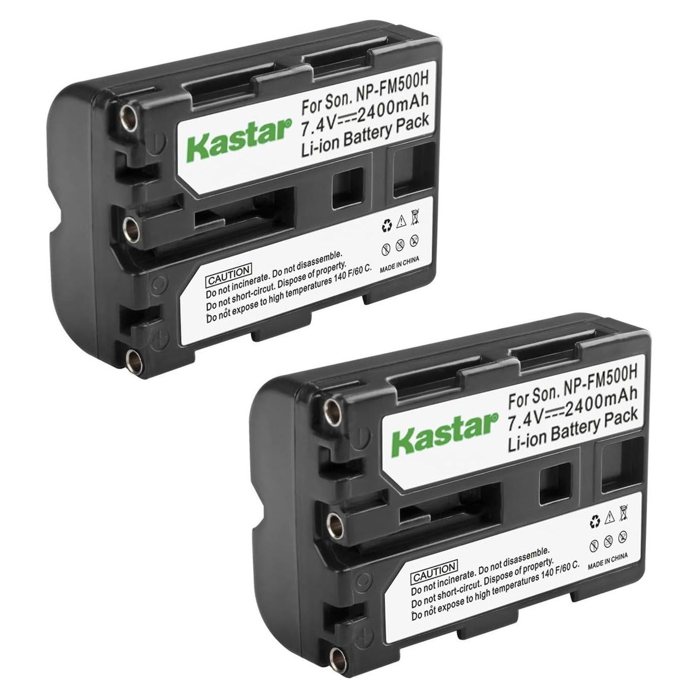 Batería Kastar NP-FM500H 2-Pack para cámaras Sony DSLR