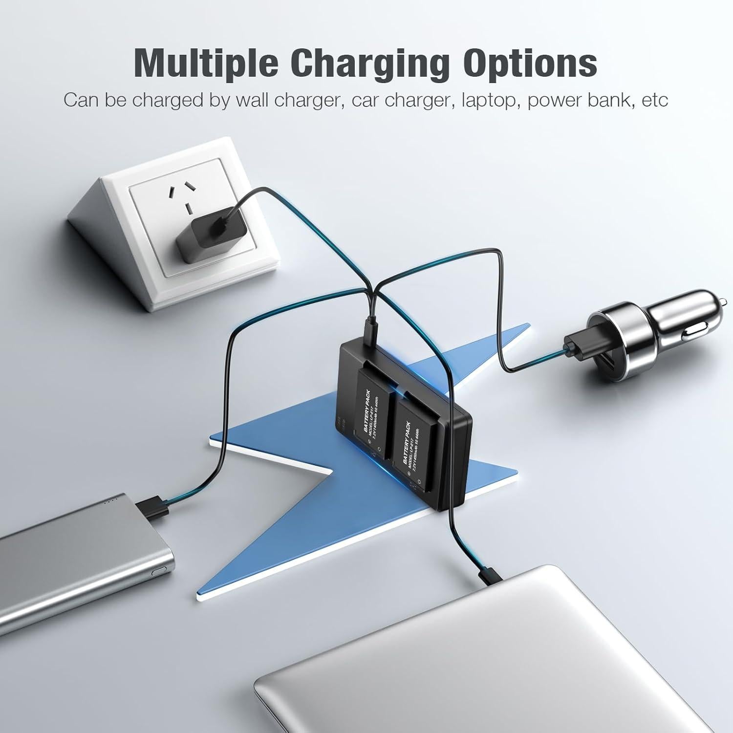 Paquete de Batería LP-E17 + Cargador USB Doble Dutyone