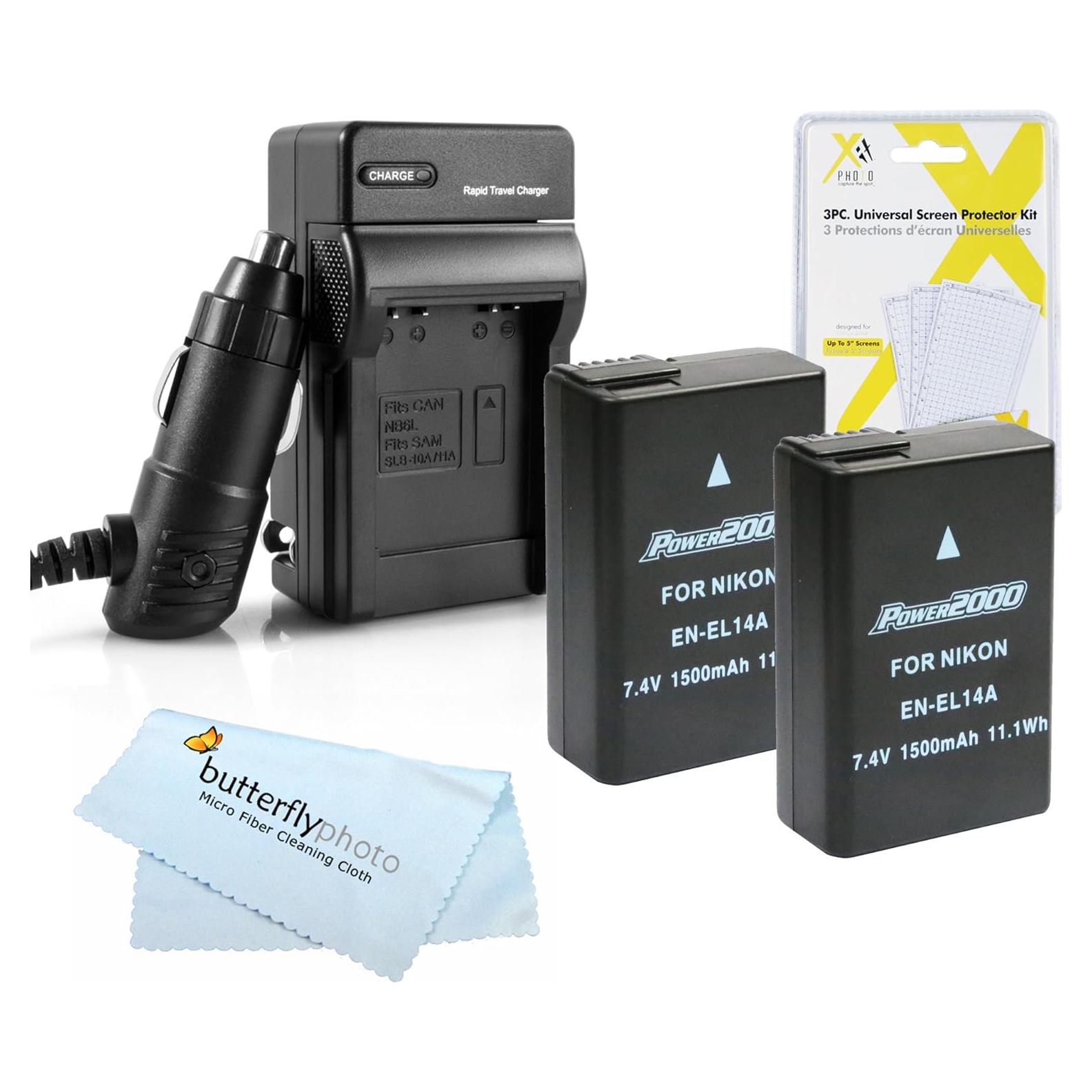 Kit de Batería y Cargador Nikon EN-EL14a para D3500, D5600