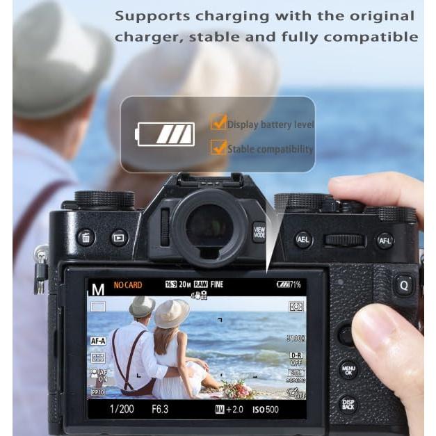 Paquete 3 Baterías LP-E8 + Cargador LCD para Canon EOS