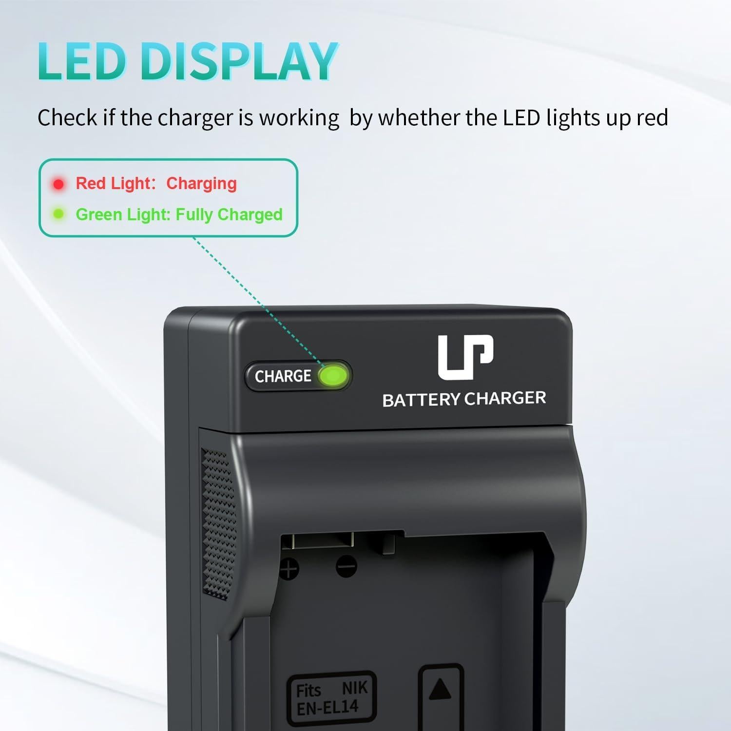 Cargador de Batería LP EN-EL14 Compatible con Nikon