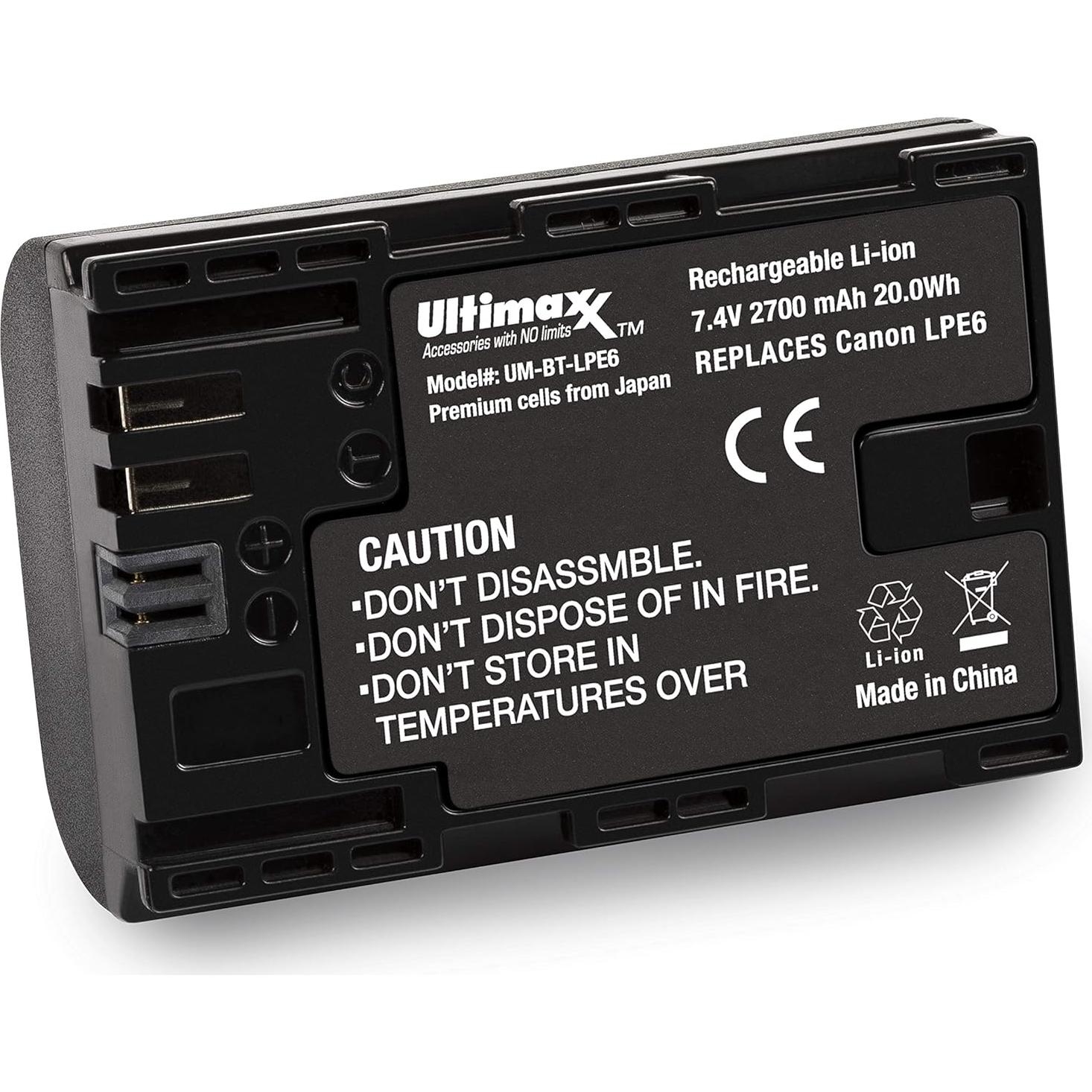 Grip de Batería Ultimaxx BG-E21 para Canon EOS 6D Mark II