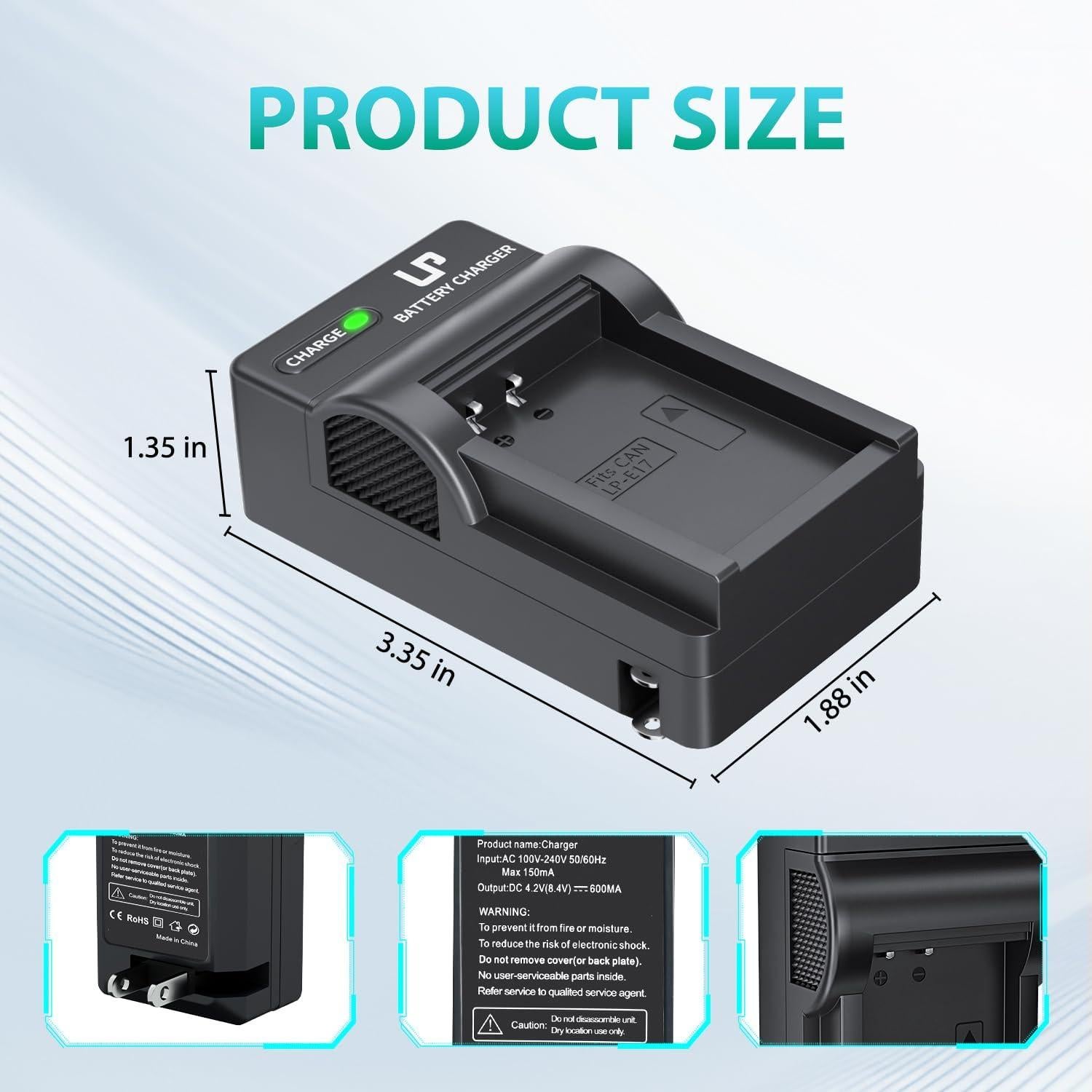 Cargador de Batería LP LP-E17 Compatible Canon DSLR