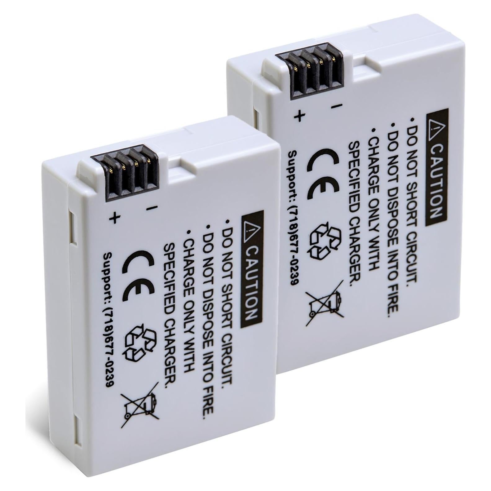 BM Premium 2 Baterías LP-E8 para Canon EOS Rebel T2i, T3i, T4i, T5i