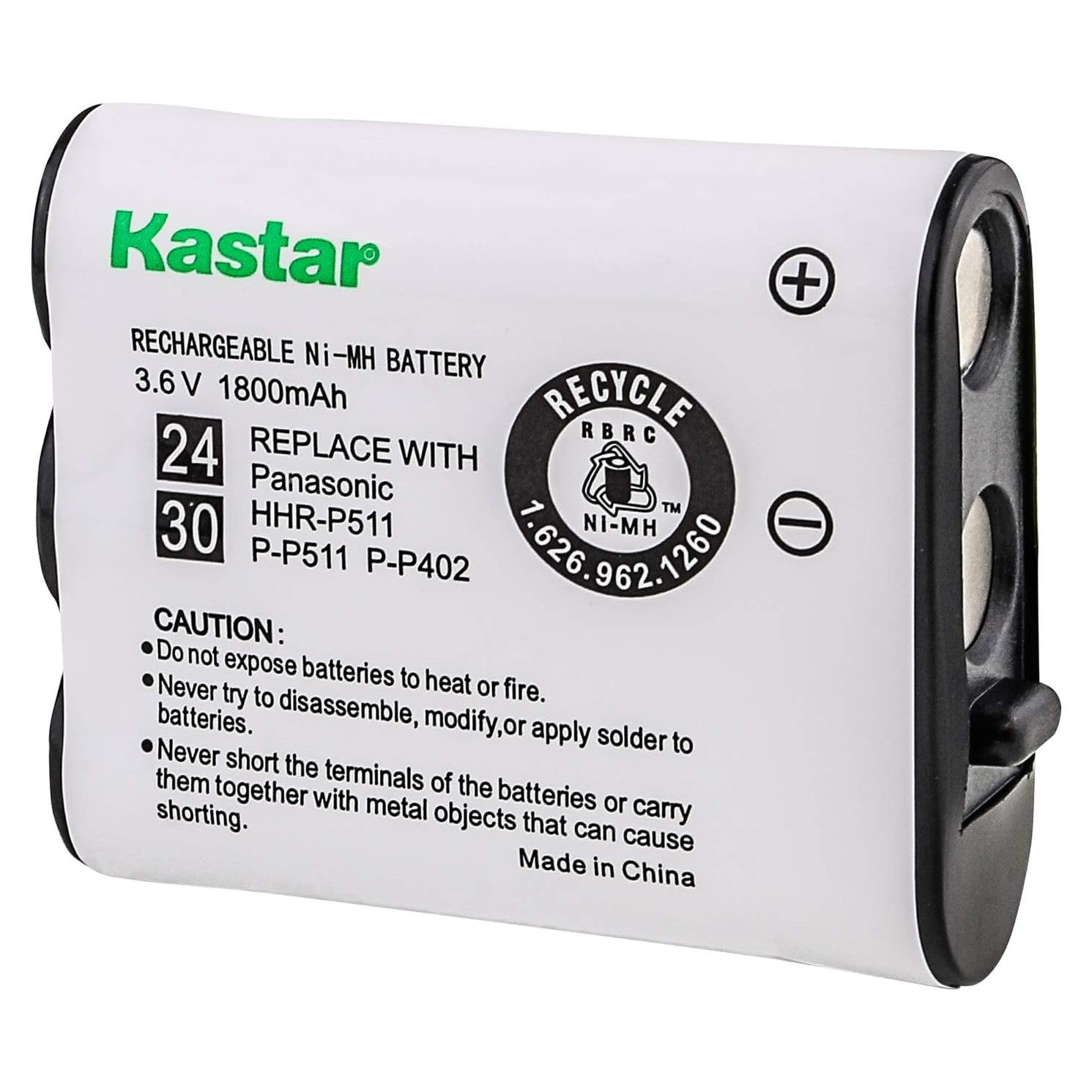 Batería Inalámbrica Kastar 1800mAh 3.6V para Panasonic P-P511