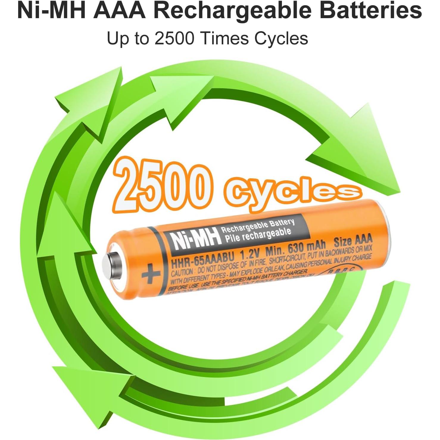 Baterías Recargables AAA OSIM HHR-65AAABU 1.2V 630mAh