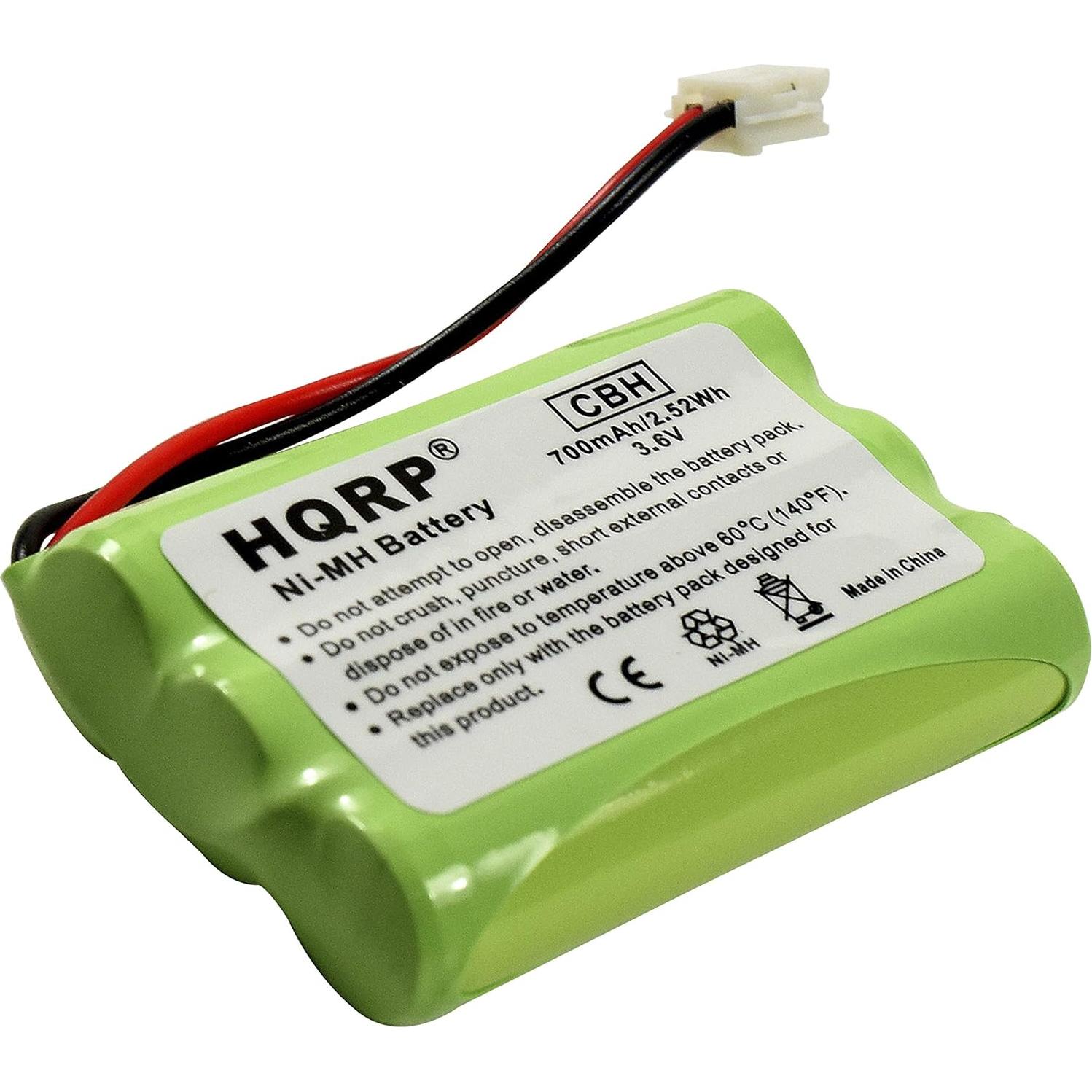 Batería recargable HQRP 2-Pack 3.6V 700mAh para VTech